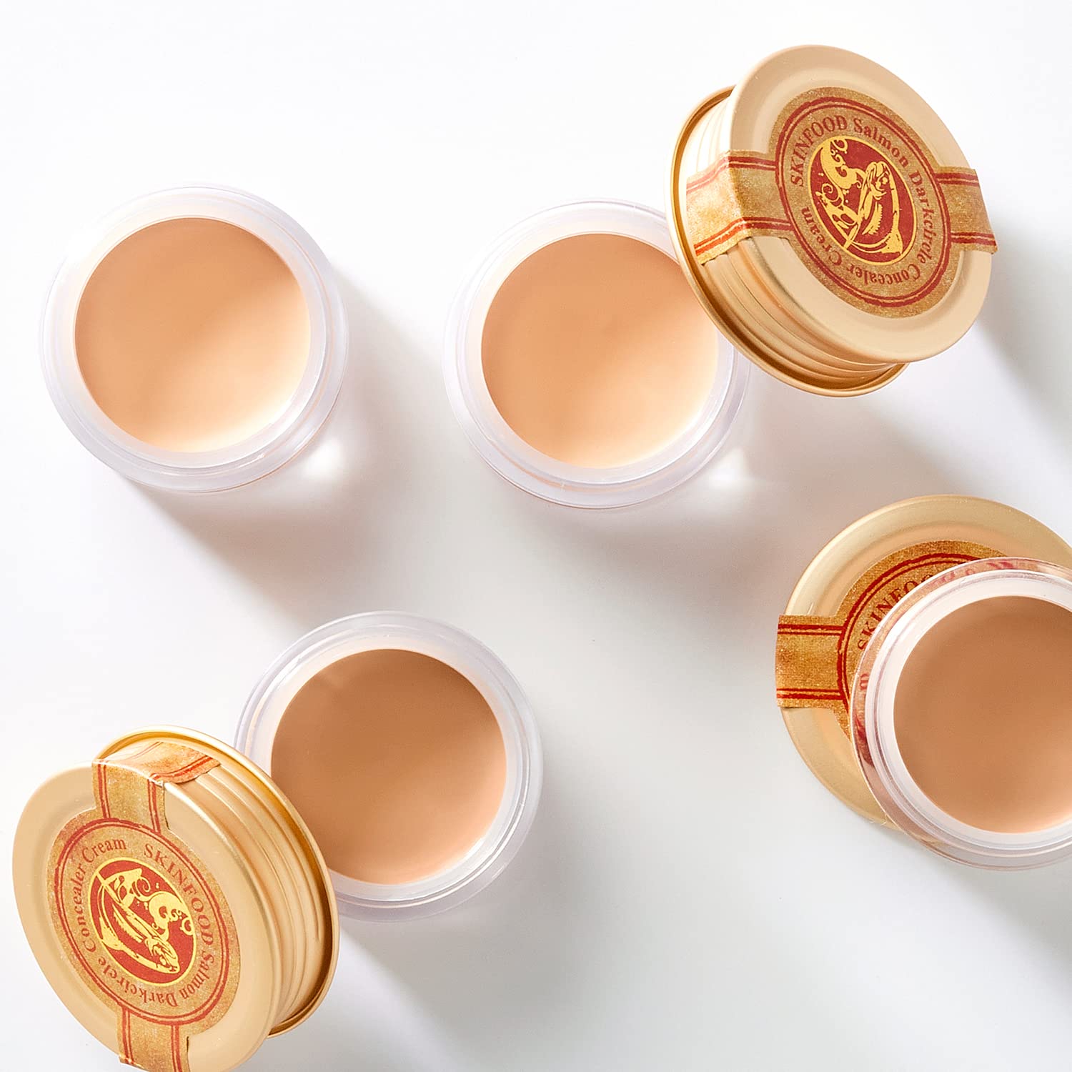 SKINFOOD Salmon Dark Circle Concealer Cream - Under Eye Concealer for Dark Spots and Wrinkles - Full Coverage - 0.35 Oz/10 g (Salmon Beige) - Image 8