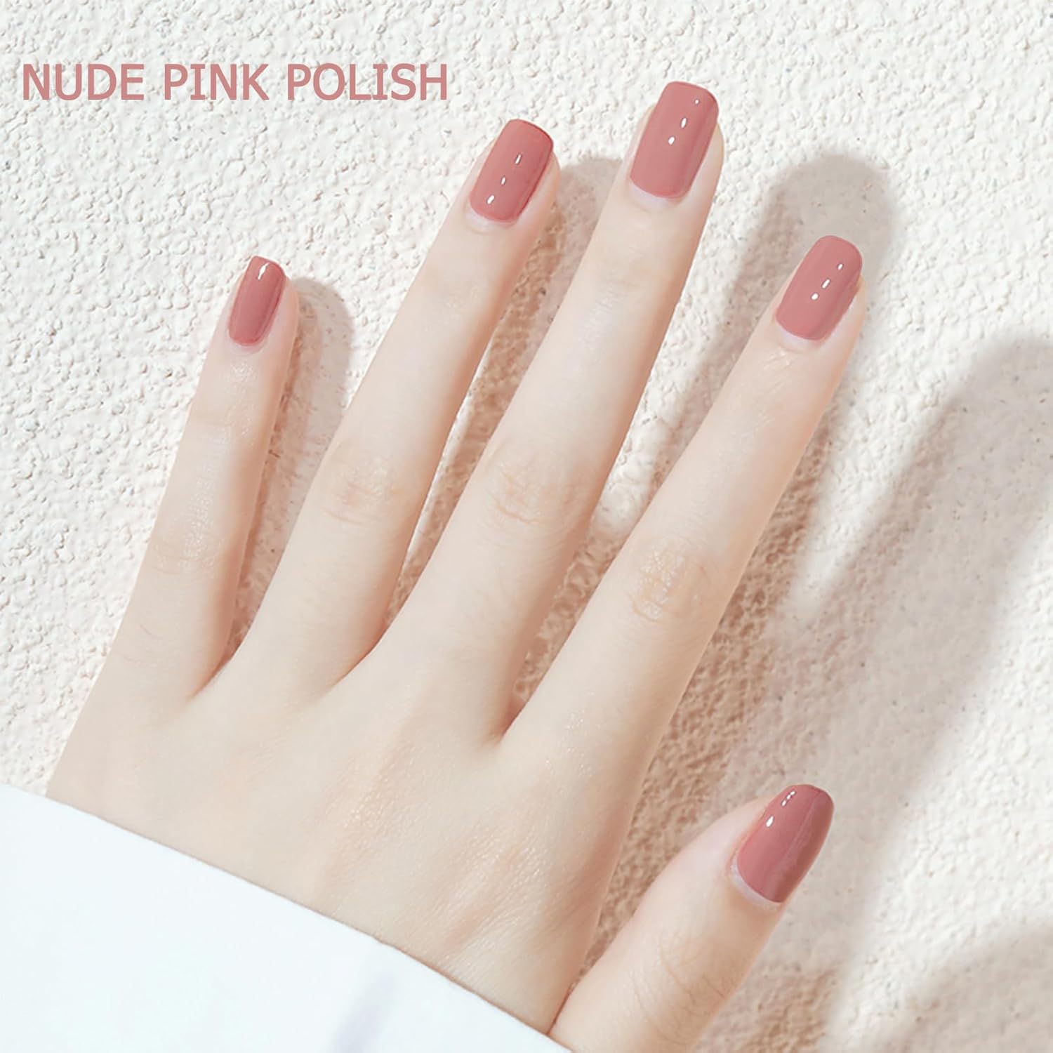 Air Dry Nude Pink Gel Nail Polish for Women and Girls - Pastel, Sheer, Jelly Regular Polish - 14ML - Image 5