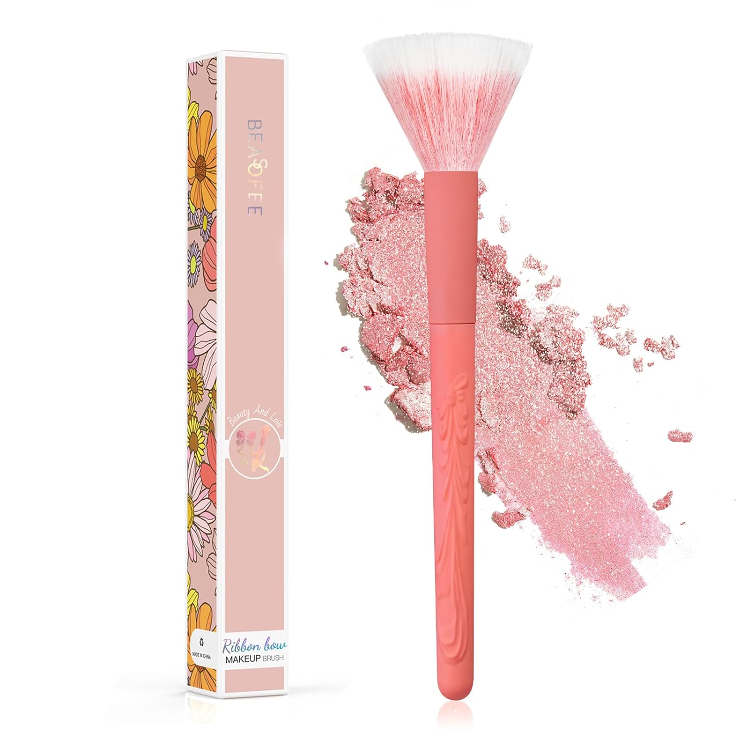 Duo Fiber Stippling Brush Premium Stipple Brush, Perfect for Foundation,Powder,Highlight,Cream,Blush,Mineral Makeup…