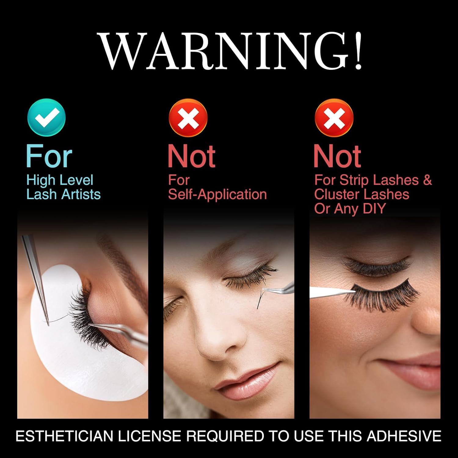 Obeyalash Sensitive Lash Extension Glue - Low Fumes Latex-Free Eyelash Glue for Extensions Strong Hold 1s Eyelash Extension Adhesive Professional Long Lasting 7 Week Lash Adhesive 5ml / 0.17fl.oz - Image 2