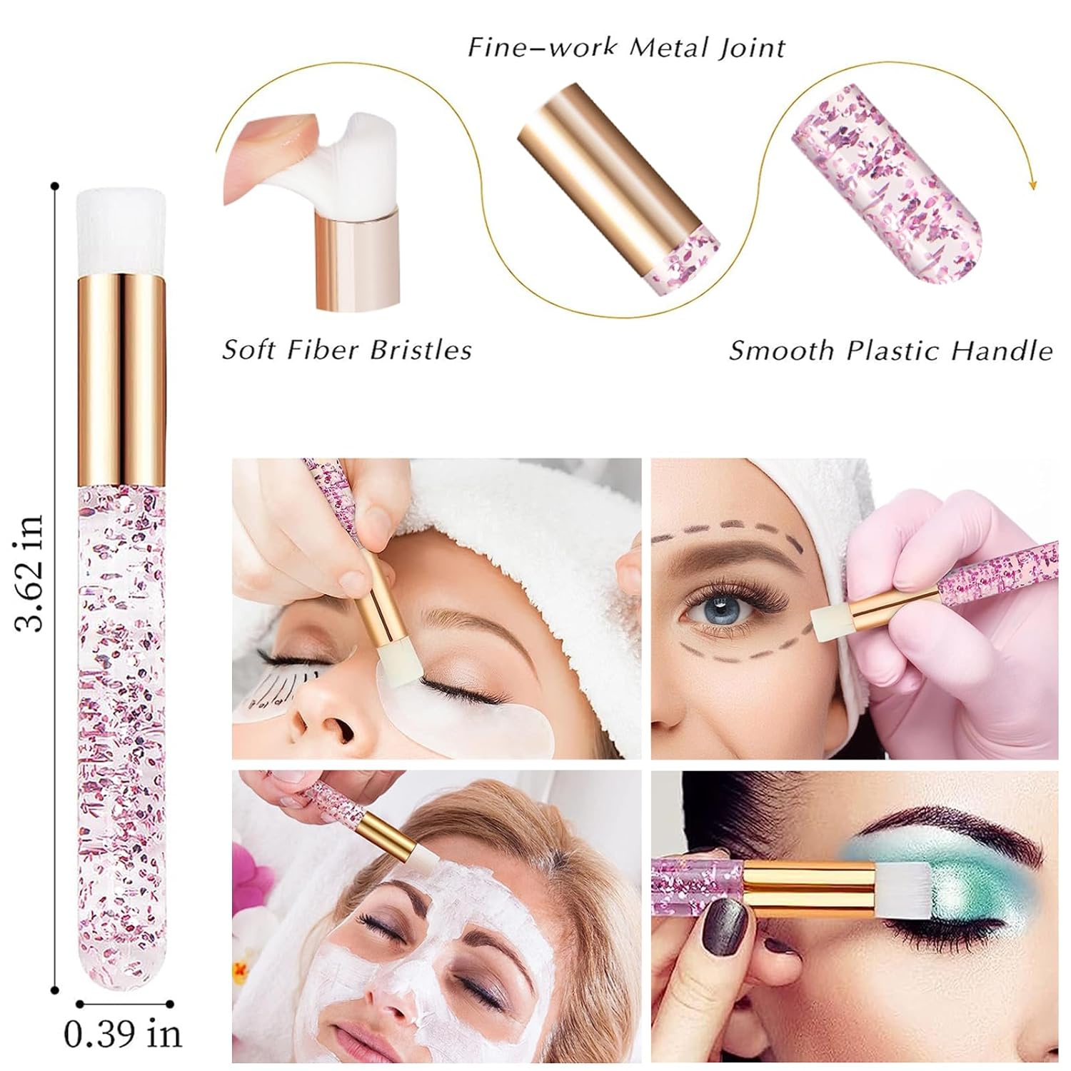 Premium Lash Shampoo and Cleanser Kit with Lash Fan, 60ml Eyelash Foam Cleanser, Facial Cleansing Brush, Eyelash Brush and Wash Bottle for Eyelash Extensions - Effective Eyelash Cleaning Solution - Image 6