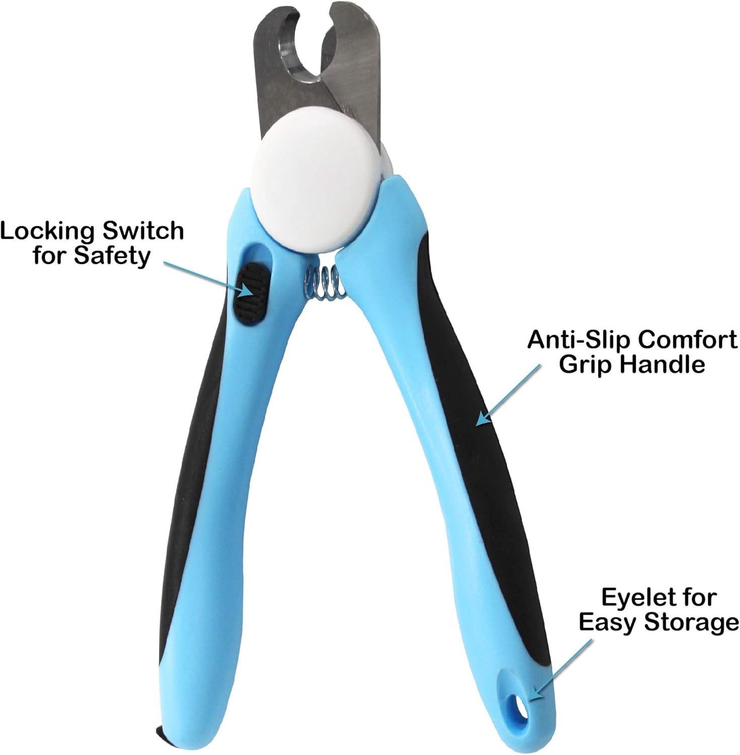 Pets First DOG NAIL CLIPPER & TRIMMER Premium Quality Pet Nail Paws Clippers & trimming tool with Safety Guard. Avoid Over-Cutting Nails +Free Nail File. Sturdy Non Slip Ergonomic Handles. Sharp Blade - Image 2
