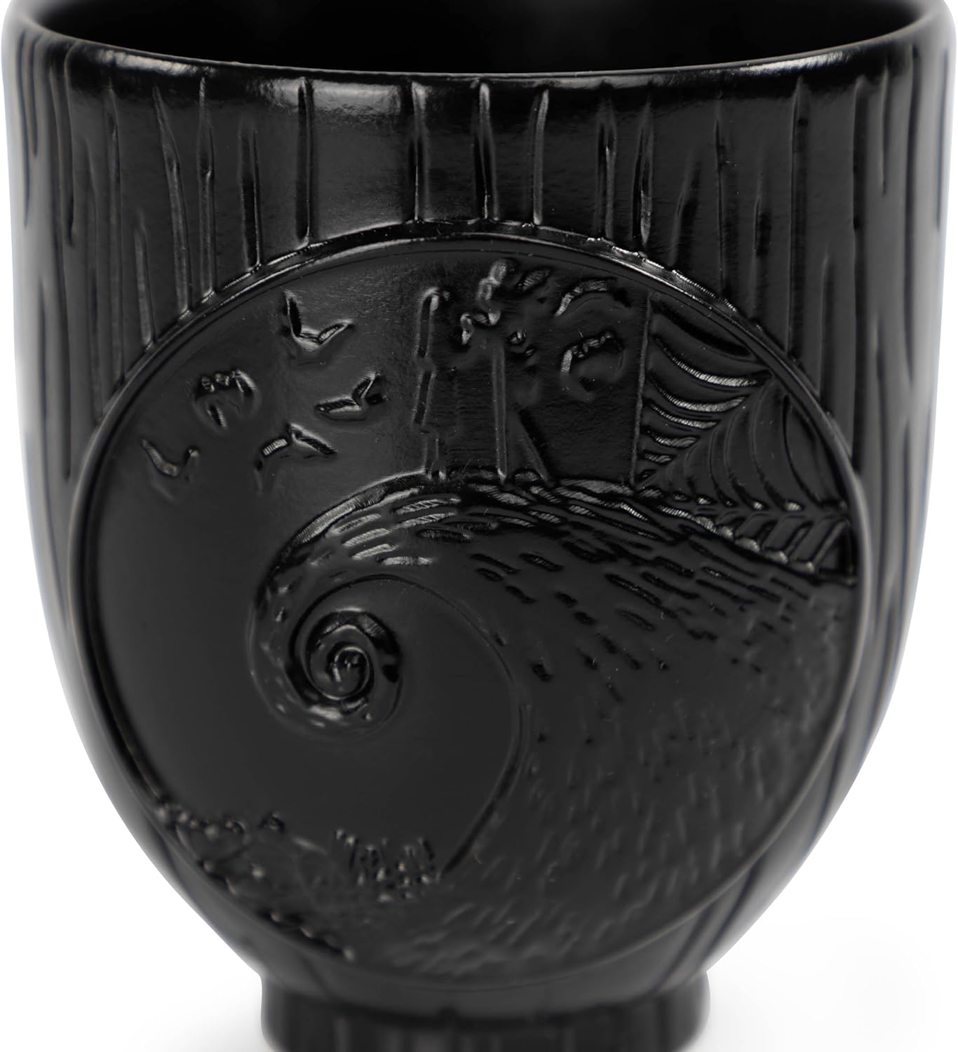 Jay Franco Disney Nightmare Before Christmas Tumbler - Black Resin Toothbrush/Pen Holder Features Jack & Sally - Bathroom Décor - Image 7