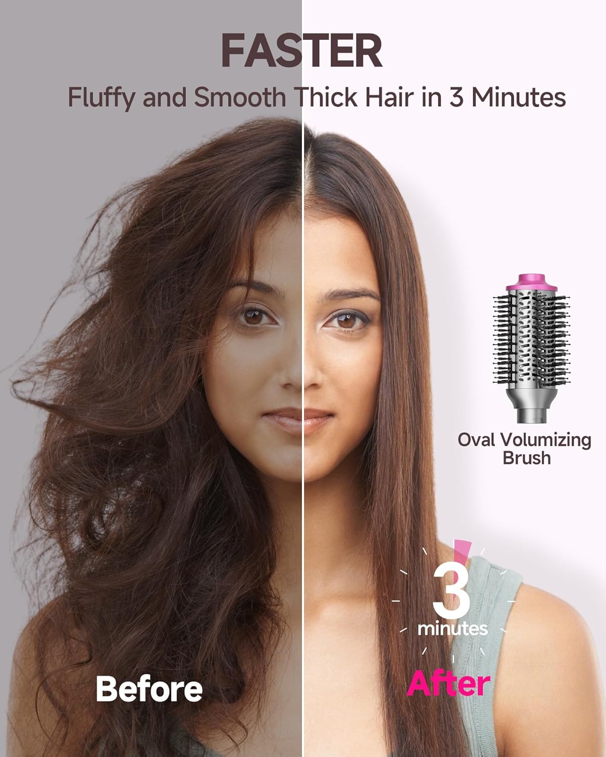 5 in 1 Professional Hair Dryer Brush with 50 Million Negative Ions Fast Drying Curling Volumizing 110000 RPM - Image 4