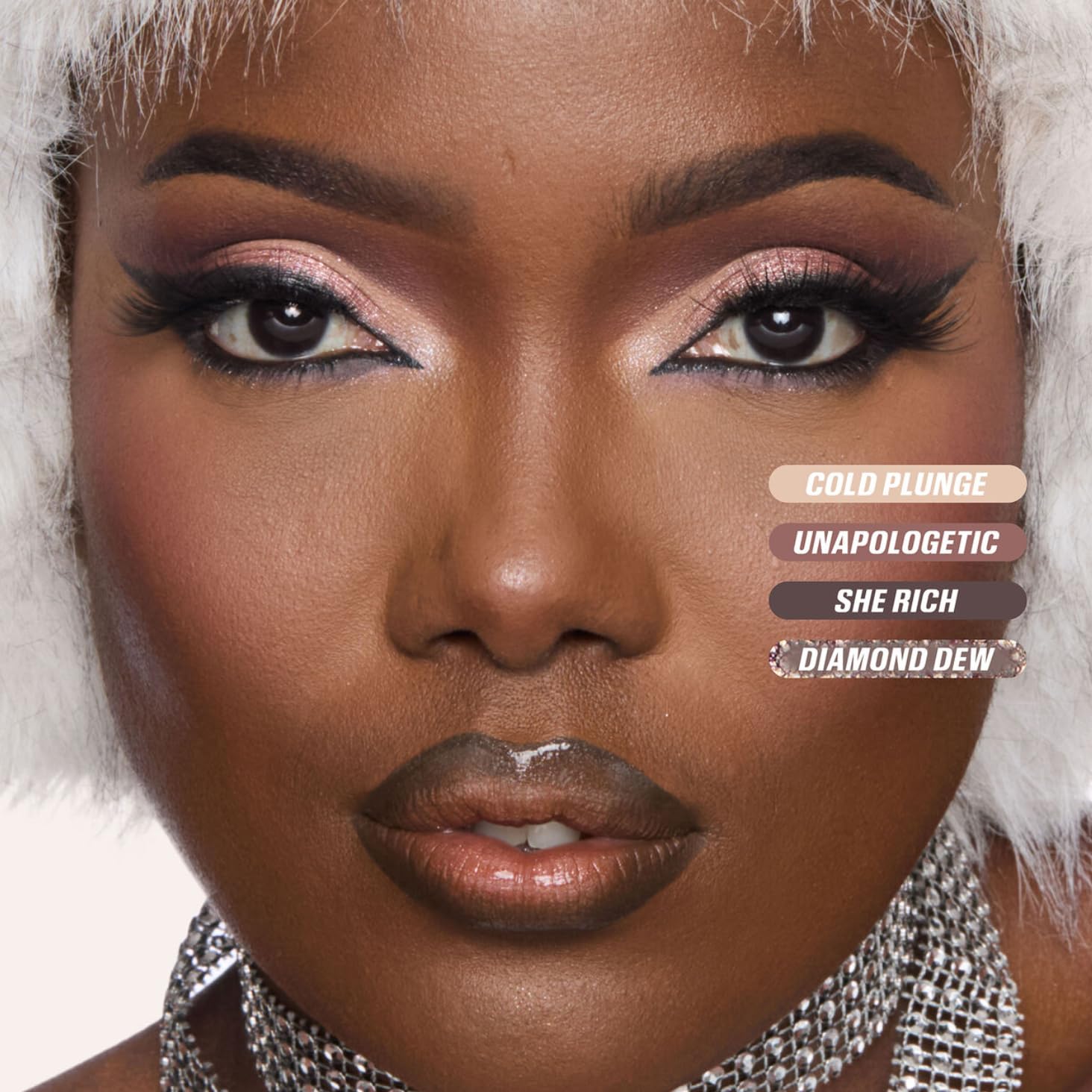 Huda Limited Edition Icy Nude Eyeshadow Palette - 0.56 oz / 16.1 g - 18 SHADES - Image 8