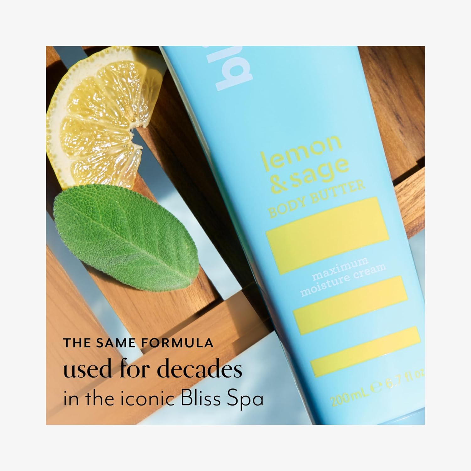 Bliss Lemon and Sage Body Butter - Maximum Moisture Cream - 6.7 Fl Oz Lotion for Dry Skin - Long-Lasting Moisturizer for Women & Men - Vegan and Cruelty-Free - Image 7