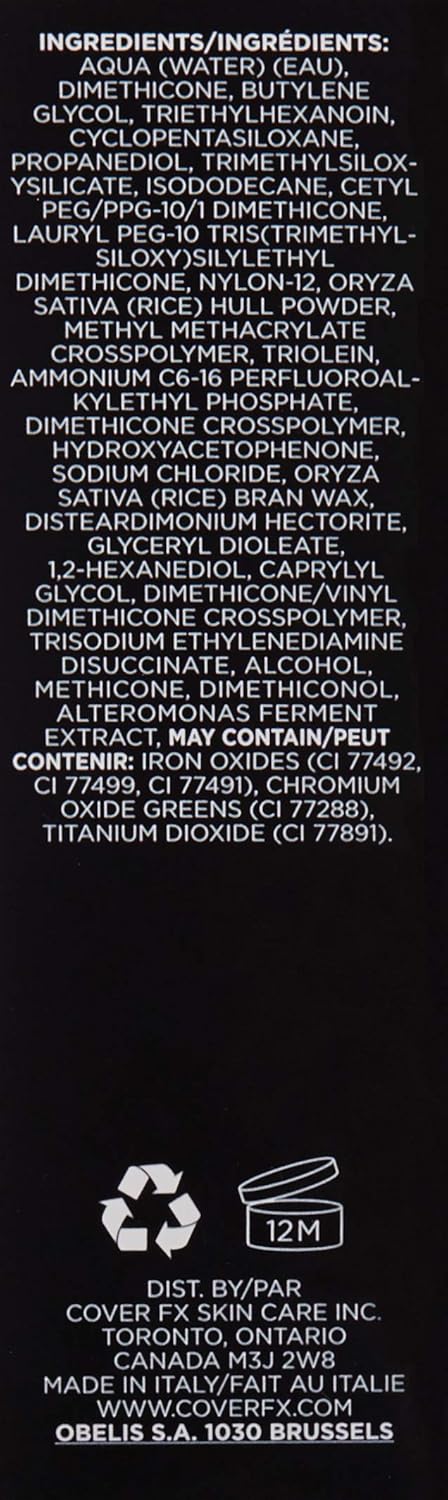 Cover FX Power Play Foundation: Full Coverage, Waterproof, Sweat-proof and Transfer-Proof Liquid Foundation For All Skin Types N110, 1.18 fl. oz. - Image 6