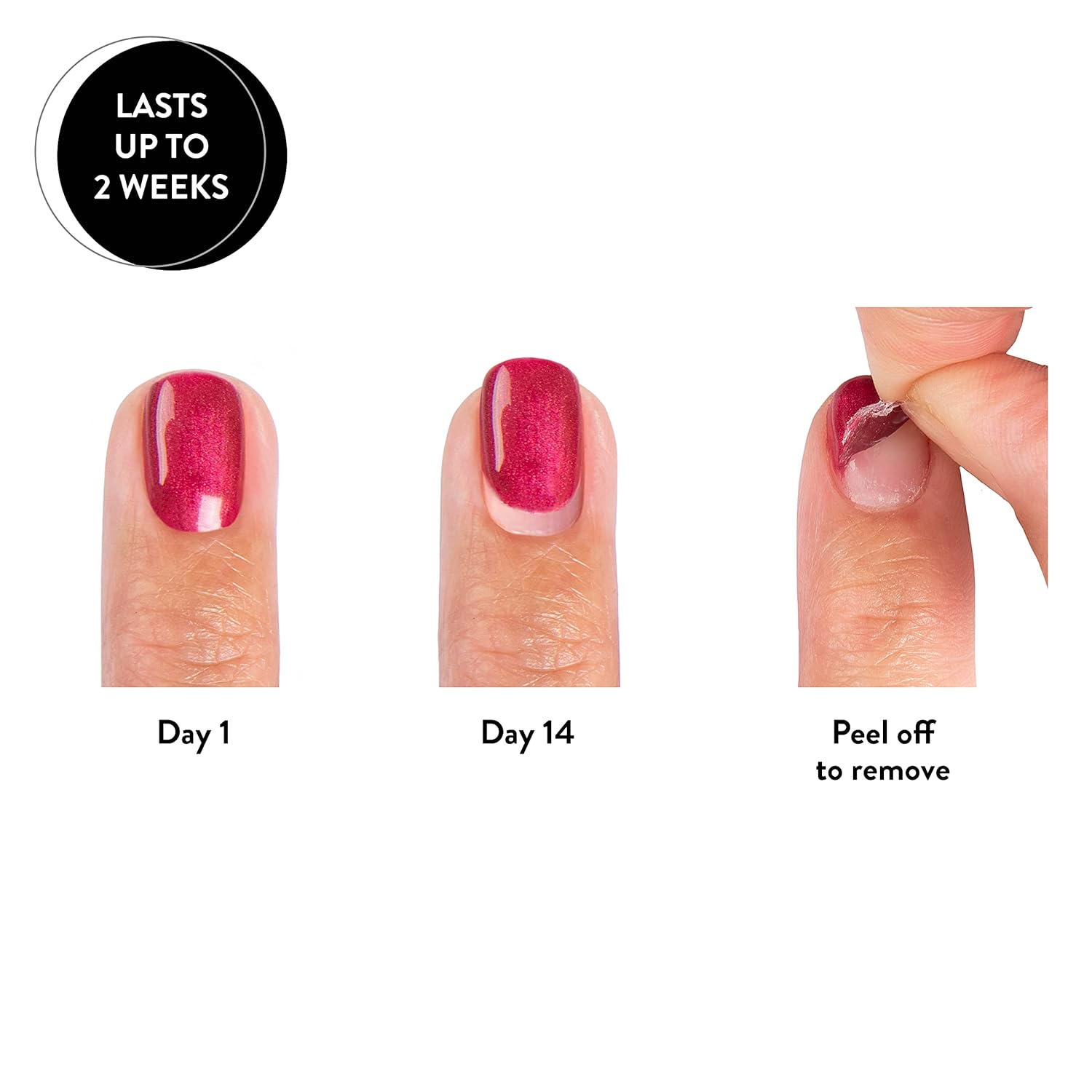 Sensationail Peel Off Gel Primer Nail Polish - Easy Removal Formula - No Acetone Needed - Leaves Nails Strong & Healthy - Clear - 7.39 mL/0.25 fl oz - Image 4