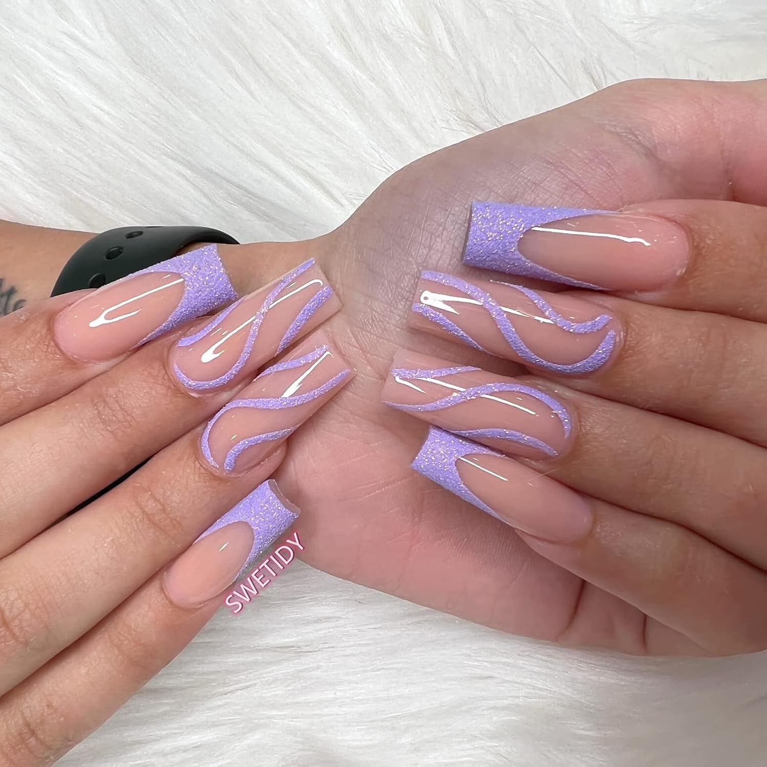 Clear Acrylic Square Nail Tips, SWETIDY 500pcs No C Curve XL Long Square Shaped Straight Fake Nails Flattened Half Cover Artificial Nails with Box for Nail Salon Professional and DIY Nail Art 10 Sizes - Image 5
