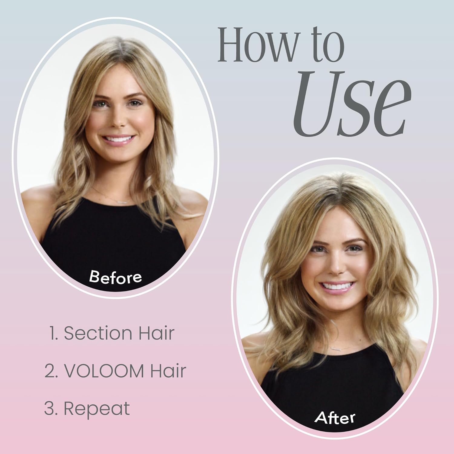 VOLOOM Classic 1-1/2” Inch Professional Volumizing Ceramic Flat Iron - Hair Volumizer & Styling Tool with Adjustable Temp & Auto Shut-Off for Lasting Volume for Thicker Hair - Heat Resistant Case - Image 5