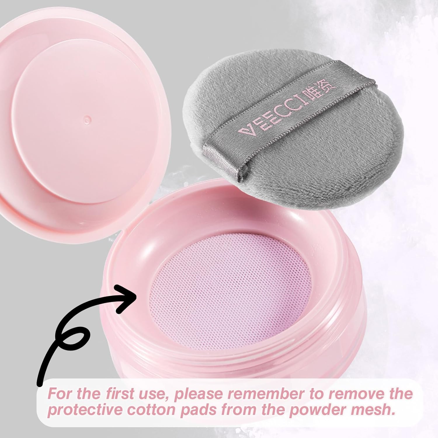 Light Purple Matte Finish Loose Setting Powder Tone-up Face Makeup Translucent Dry Oily Skin Controls Shine Lightweight - Image 2