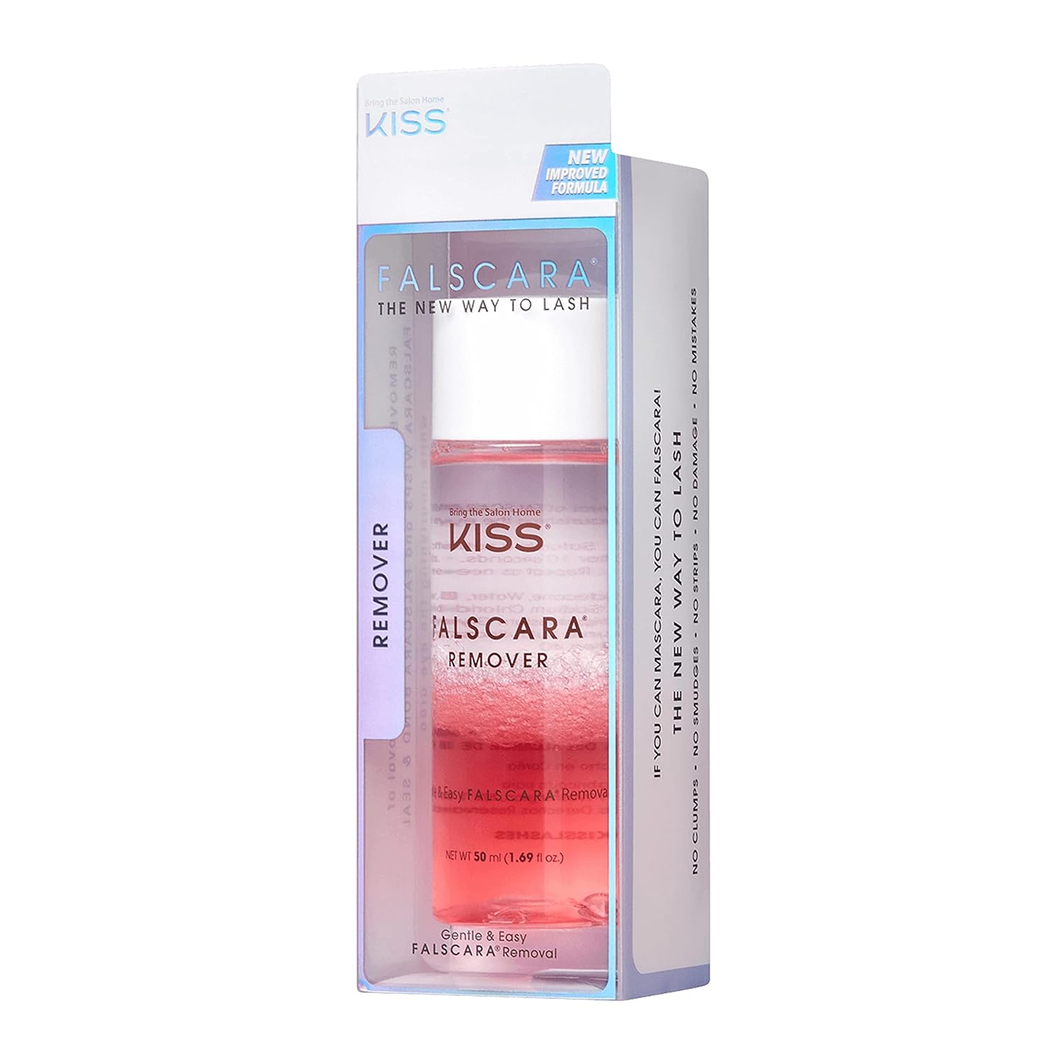 KISS Falscara DIY Eyelash Extension Remover with Natural Rosewater – Gentle Soothing Nourishing Eye Cleanser for Removal of Artificial False Synthetic Eyelashes, Lash Wisps, and Bond & Seal Adhesive - Image 9