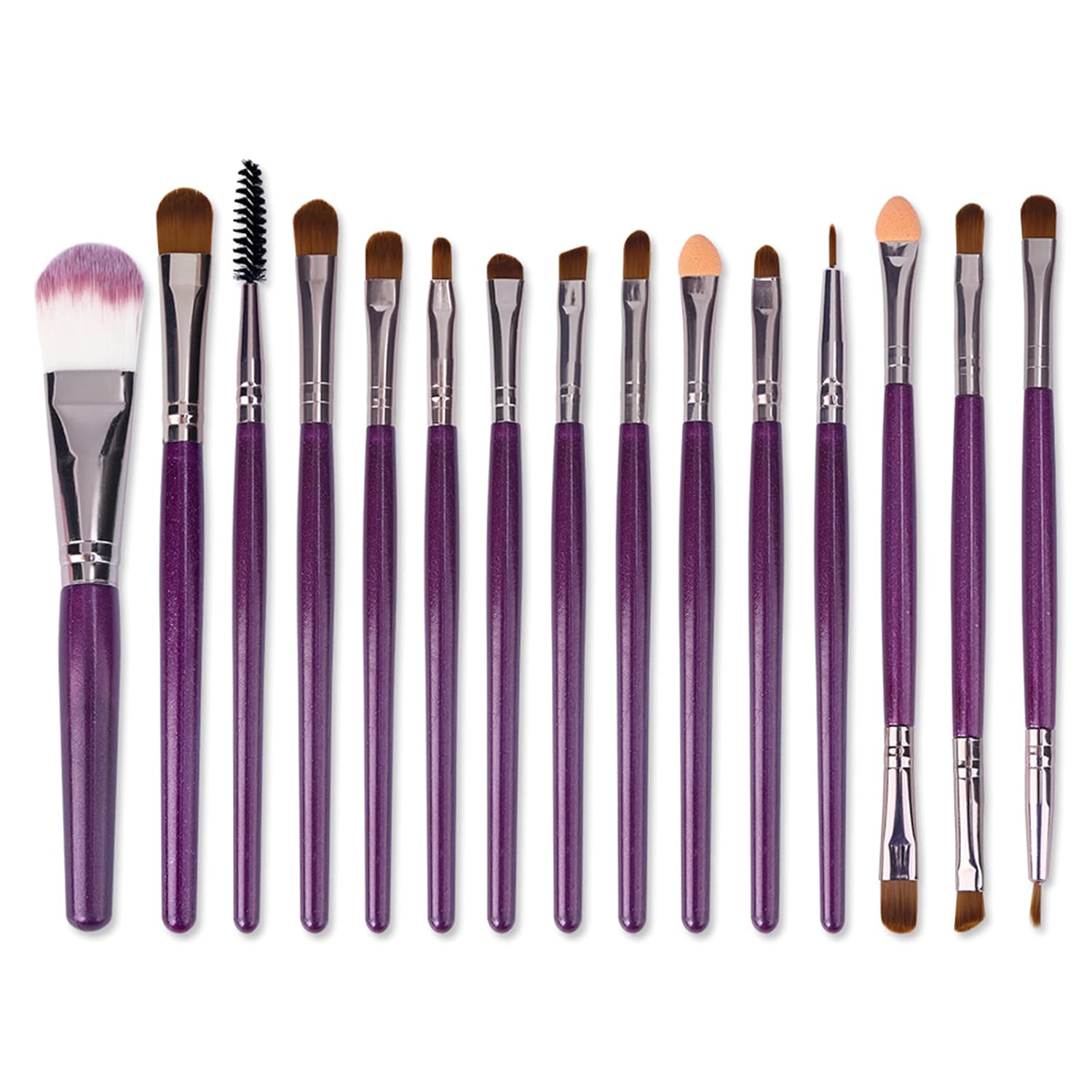 UCANBE Spotlight Eyeshadow Palette + 15 PCS Eye Brushes Makeup Set, Professional 40 Color Matte Shimmer Glitter Eye Shadow Pallet Highly Pigmented Waterproof Long Lasting Make up Pallete - Image 5