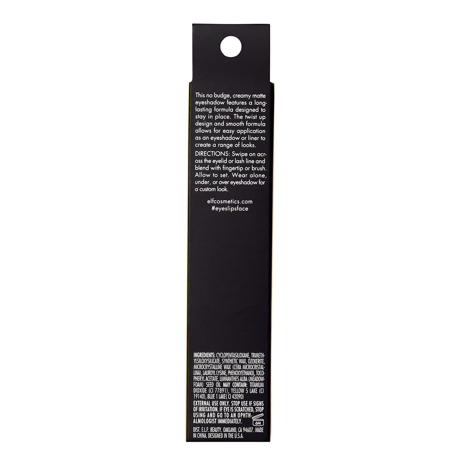 e.l.f. No Budge Matte Shadow Stick, One-Swipe Cream Eyeshadow Stick, Long-Wear & Crease Resistant, Matte Finish, Stellar - Image 4
