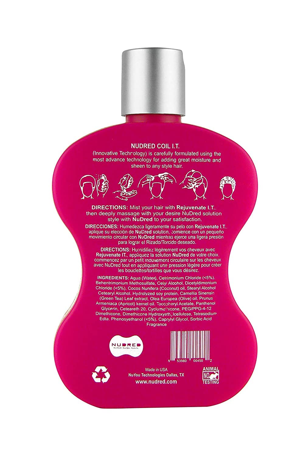 Coil I.T. Curly Hair Moisturizer with Natural Oils for Black Hair, Curl and Coil Defining Cream for Hydrated Twist Outs, Flat Twists & Bantu Knots, Sulfate Free & Paraben Free Curl Cream, 8 OZ - Image 2