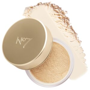 No7 Pro Artist Loose Setting Powder - Soft-Focus Translucent Powder to Help Blur Imperfections & Absorb Oil - Creates a Sheer Veil on the Skin and Helps Makeup Last - Translucent (0.95 oz)
