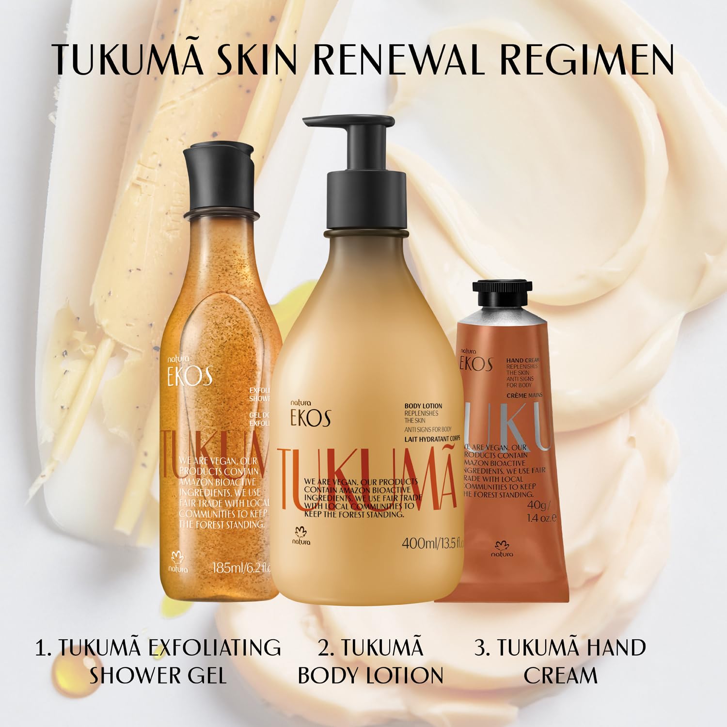 natura - Ekos Tukumã Replenishing Body Lotion - Vegan Skin Care - Moisturize & Improve Skin Texture - Boost Hyaluronic Acid - Brazilian Beauty Secrets - Self Care & Body Care - 13.5 fl oz (400ml) - Image 7