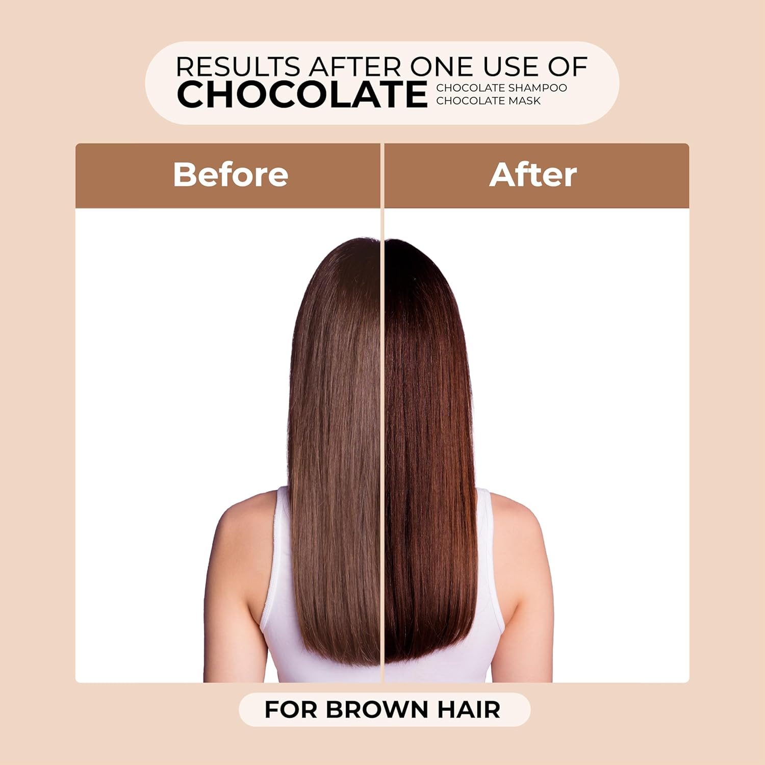 Naissant Copper Chocolate Hair Toning Mask | Color Depositing | Moisturize & Refresh & Neutralize Brassy Tones |Paraben,Ammonia & Sulfate Free | Pro-Vitamin B5,Olive Oil & Honey (Chocolate) 10.1 Fl Oz - Image 3