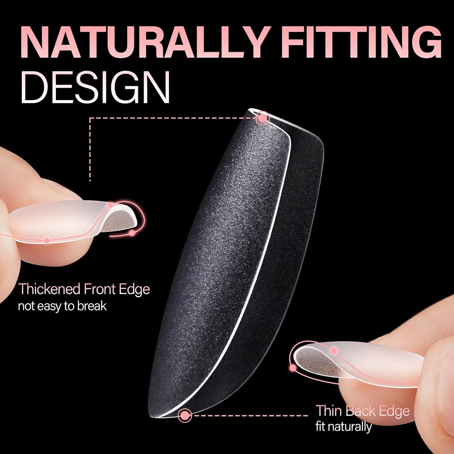 AILLSA Extra Short Coffin Nail Tips 15 Sizes Options Gel Nails Tips Full Cover Matte Prefiled Coffin Nails Tip Clear Soft Fake Nail Tip 240PCS with Storage Box - Image 6