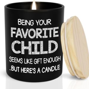 TEEZWONDER Father's Day Gifts for Dad from Daughter Son - Scented Candle Vanilla Lavender 10 oz - Fathers Day Birthday Gifts for Dad Mom, Funny Grandma Grandpa Gift Ideas
