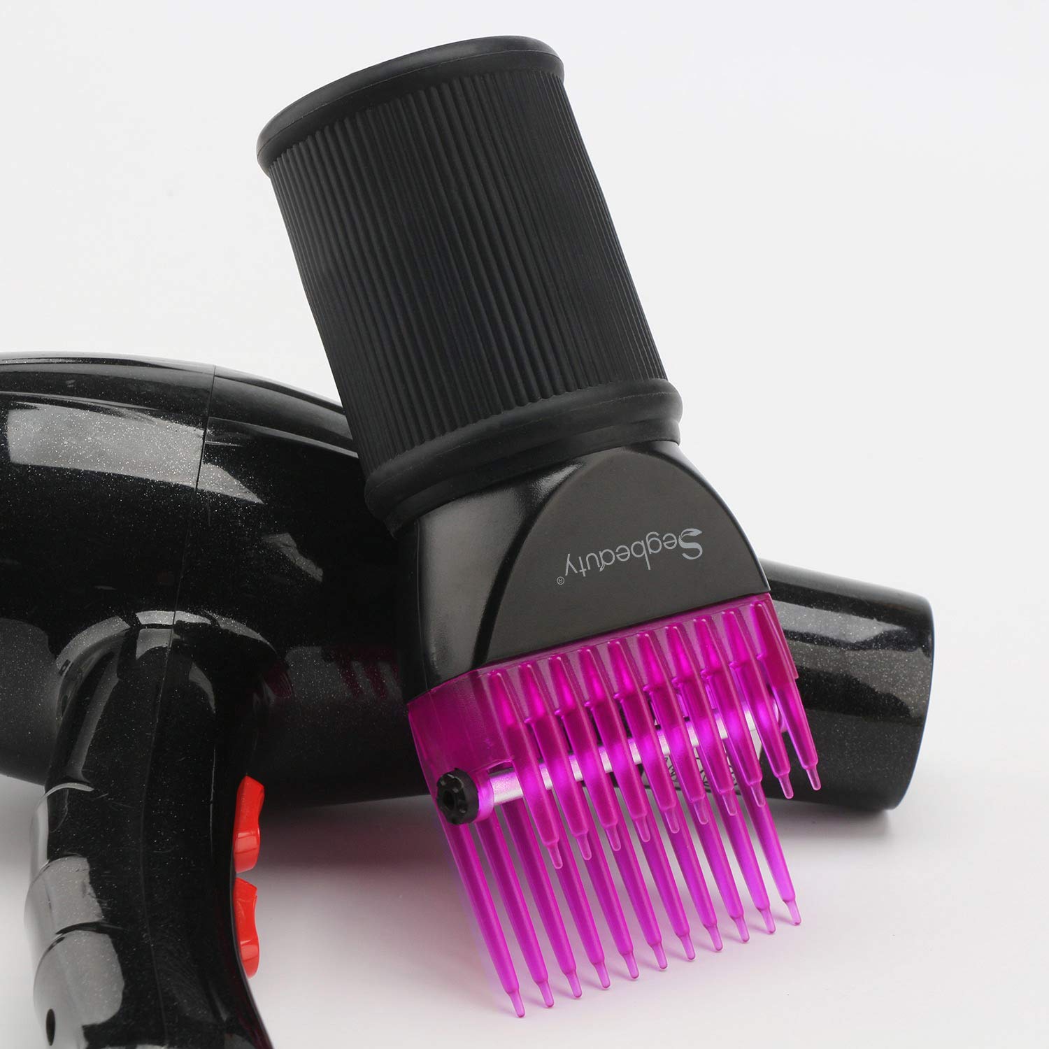 Segbeauty Blower Dryer Comb Attachment, Hair Dryer Concentrator with Brush Attachments for 1.57-1.97" Nozzle, Professional Salon Hairdressing Styling Tool for Straightening Wavy Natural Curly Hair - Image 5