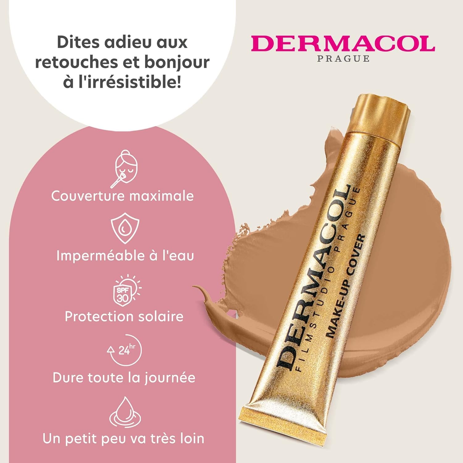 Dermacol Make-up Cover - Water-Proof Hypoallergenic for all Skin Types, nr 223 - Image 3