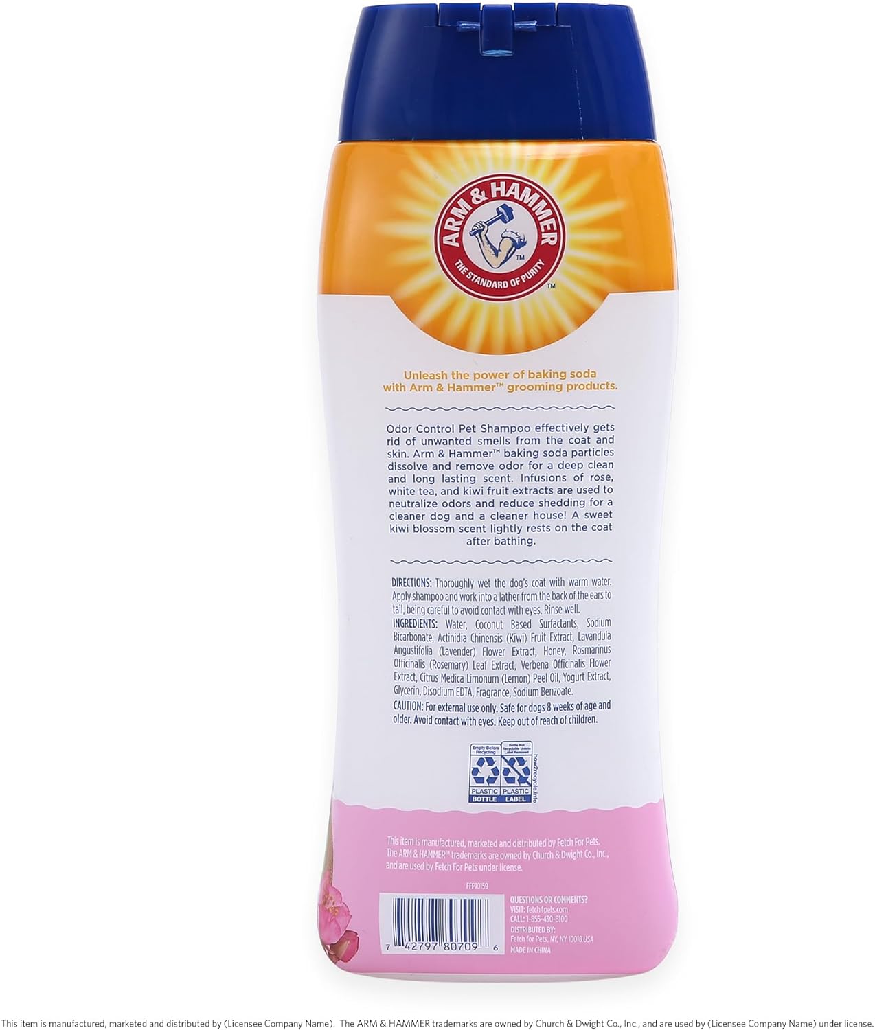Arm & Hammer Deodorizing Dog Shampoo for Smelly Dogs & Puppies with Baking Soda, Moisturizing Dog Shampoo for Sensitive Skin - Dog Odor Shampoo - Kiwi Blossom Scent, 20 Fl Oz - Image 5