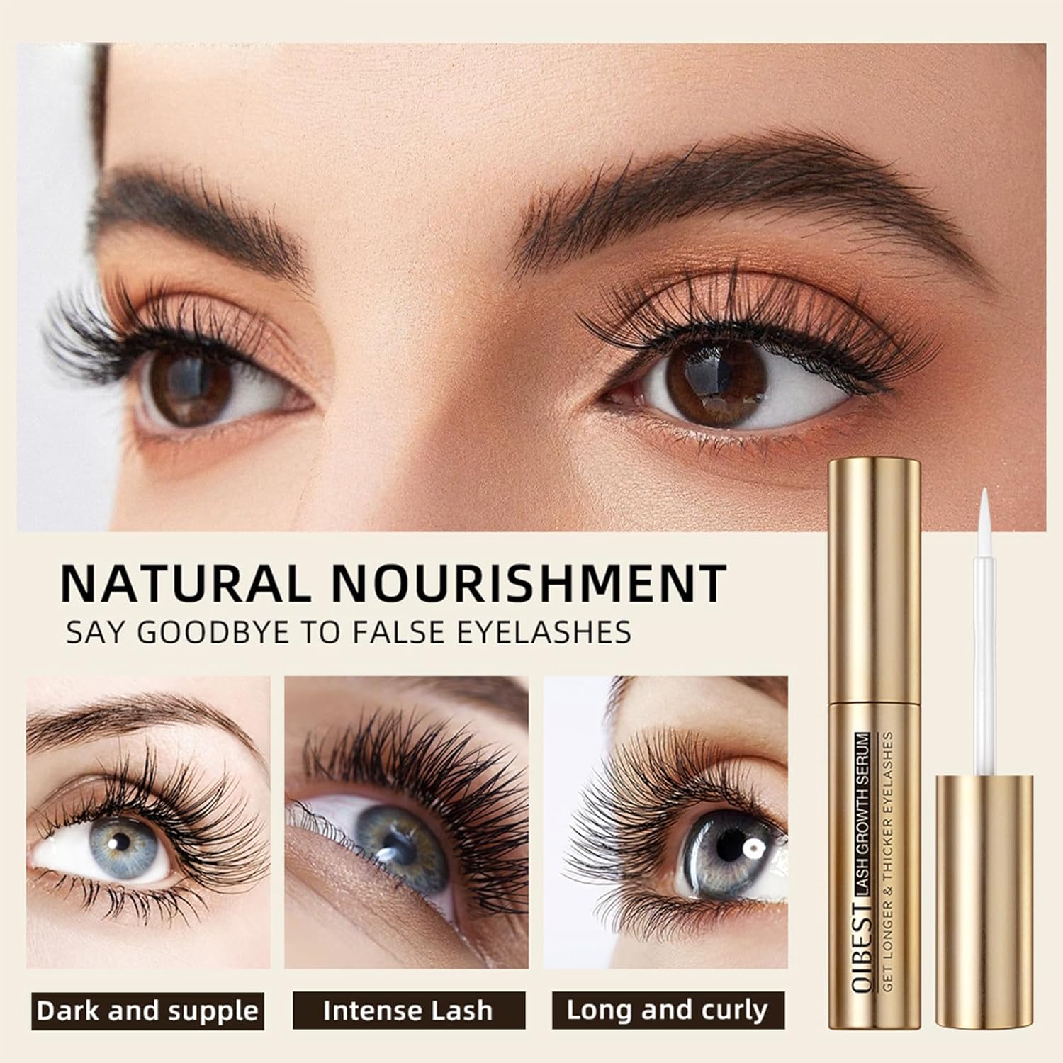 Eyelash Growth Serum for Thickness & Length, Enhances Lash Extensions, Also Promotes Brow Growth - Image 3