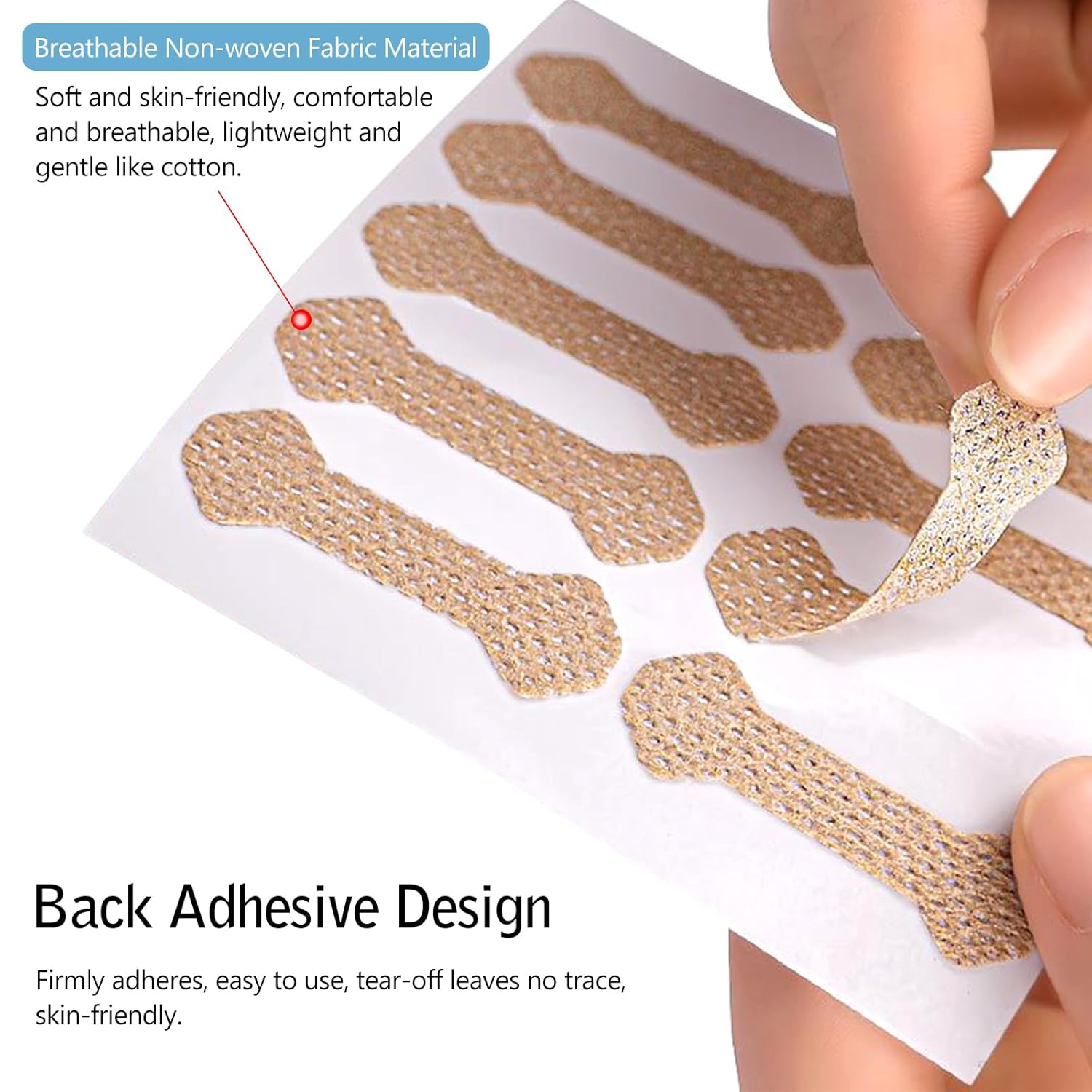 Ingrown Toenail Treatment, 100 Pcs Breathable Ingrown Toenail Strips,Painless Ingrown Toenail Tool, Professional Pedicure for Toenail Corrector Patch - Image 4