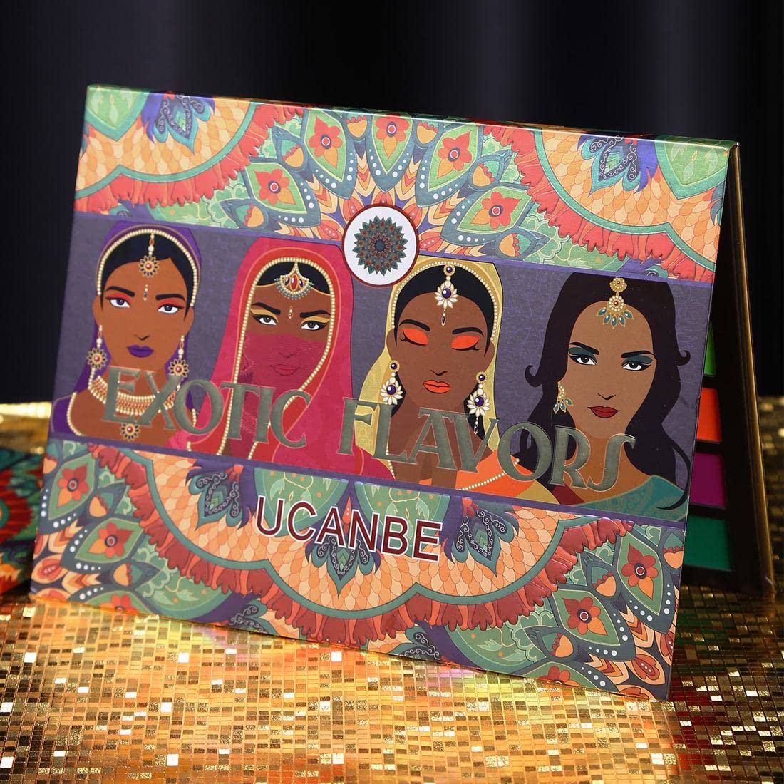 UCANBE EXOTIC FLAVORS Neon Eyeshadow Makeup Palette - 48 Colorful High Pigmented - Rainbow Matte Shimmer Glitter Eye Shadow Make Up Pallet Gift Set - Image 8