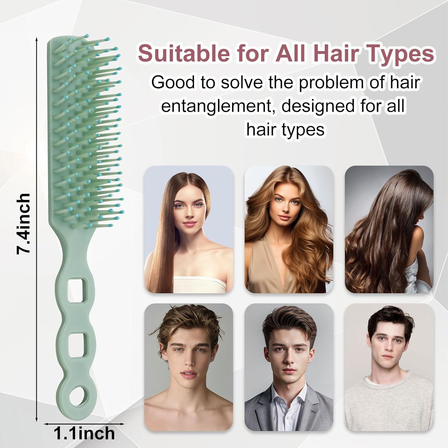 Bulk Hair Brushes for Homeless, 100 Pieces Hair Brush Bulk for Curly Wavy Hair Blow Drying Styling Detangling Suitable for Shelter, Hotel(Colorful) - Image 8