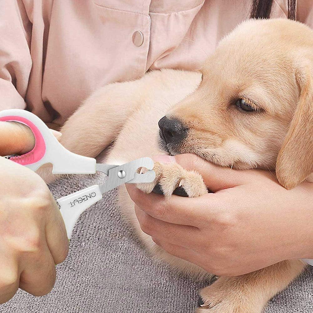 OneCut Pet Nail Clippers, Update Version Cat & Kitten Claw Nail Clippers for Trimming, Professional Pet Nail Clippers Best for a Cat, Puppy,Rabbit, Kitten & Small Dog,Sharp & Safe (Pink) - Image 5