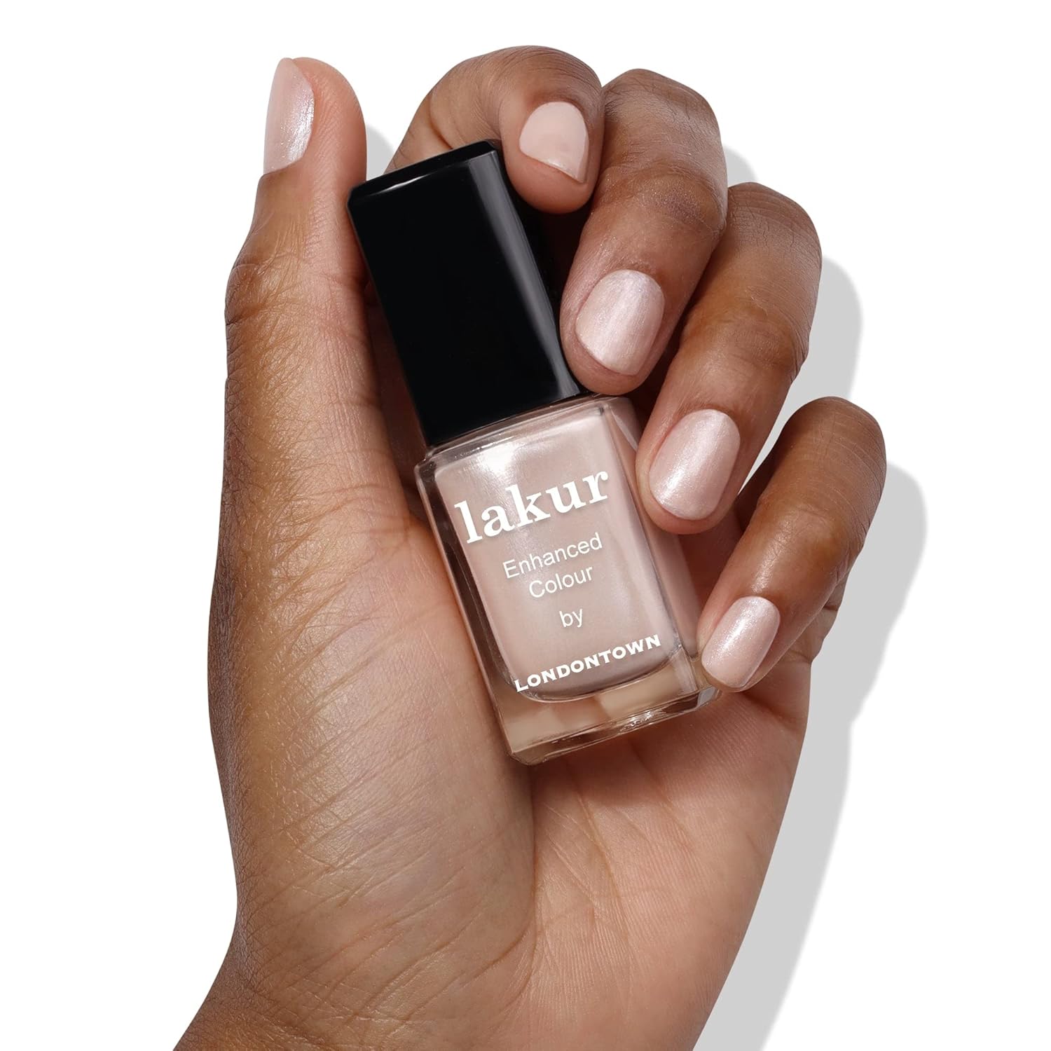 LONDONTOWN lakur Nail Polish - Chip-Resistant, Non-Toxic, Conditions & Hydrates Nails | Shimmery Shimmery Champagne, Pearl, .40 fl oz - Image 3