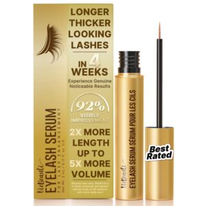VieBeauti Lash Serum for Eyelash Growth: 5mL Eyelash Growth Serum with Advanced Formula to Boost Longer Fuller and Thicker Looking Lashes - Vegan & Cruelty-Free for Sensitive Eyes 5-Month Supply