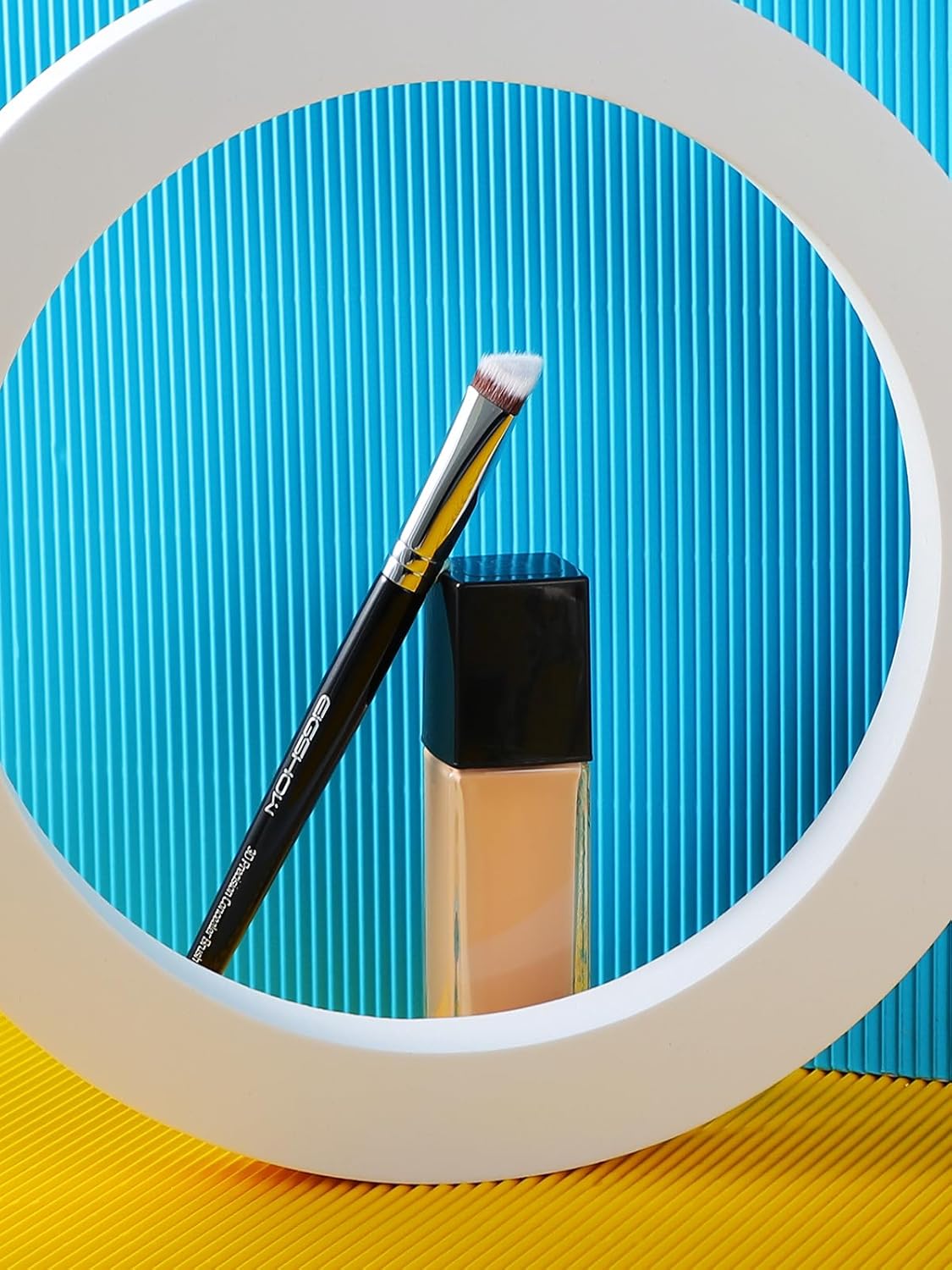 EIGSHOW Concealer Brush Under Eye, Small Triangle Brushes for Precise Coverage Dark Circles Blemishes Acne, Blending Cream and Liquid (F658) - Image 8