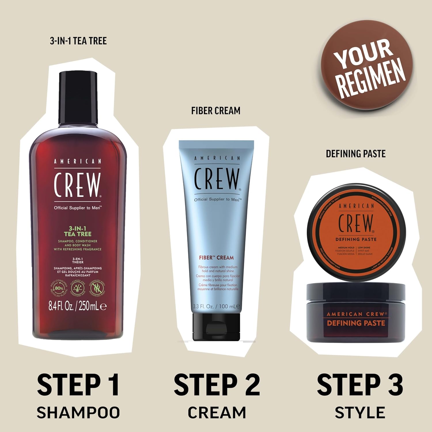American Crew Men's Hair Fiber, Like Hair Gel with High Hold & Low Shine, 3 oz - Image 6