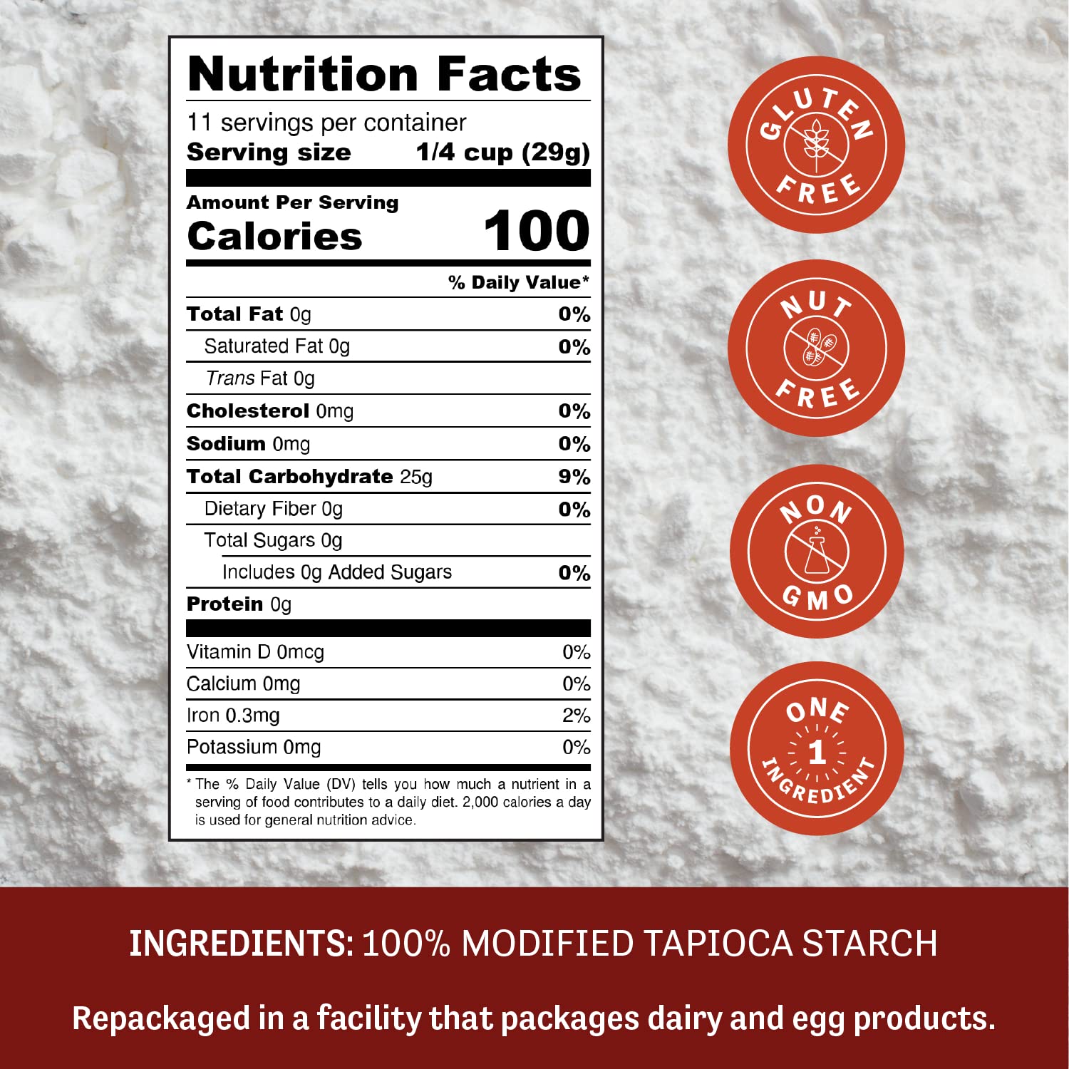 Judee's Gluten Free Expandex Modified Tapioca Starch Powder - 11.25 oz - Delicious and 100% Gluten-Free - Great for Homemade Treats & Baked Goods - Thickens and Enhances Texture, Flavor, & Appearance - Image 2