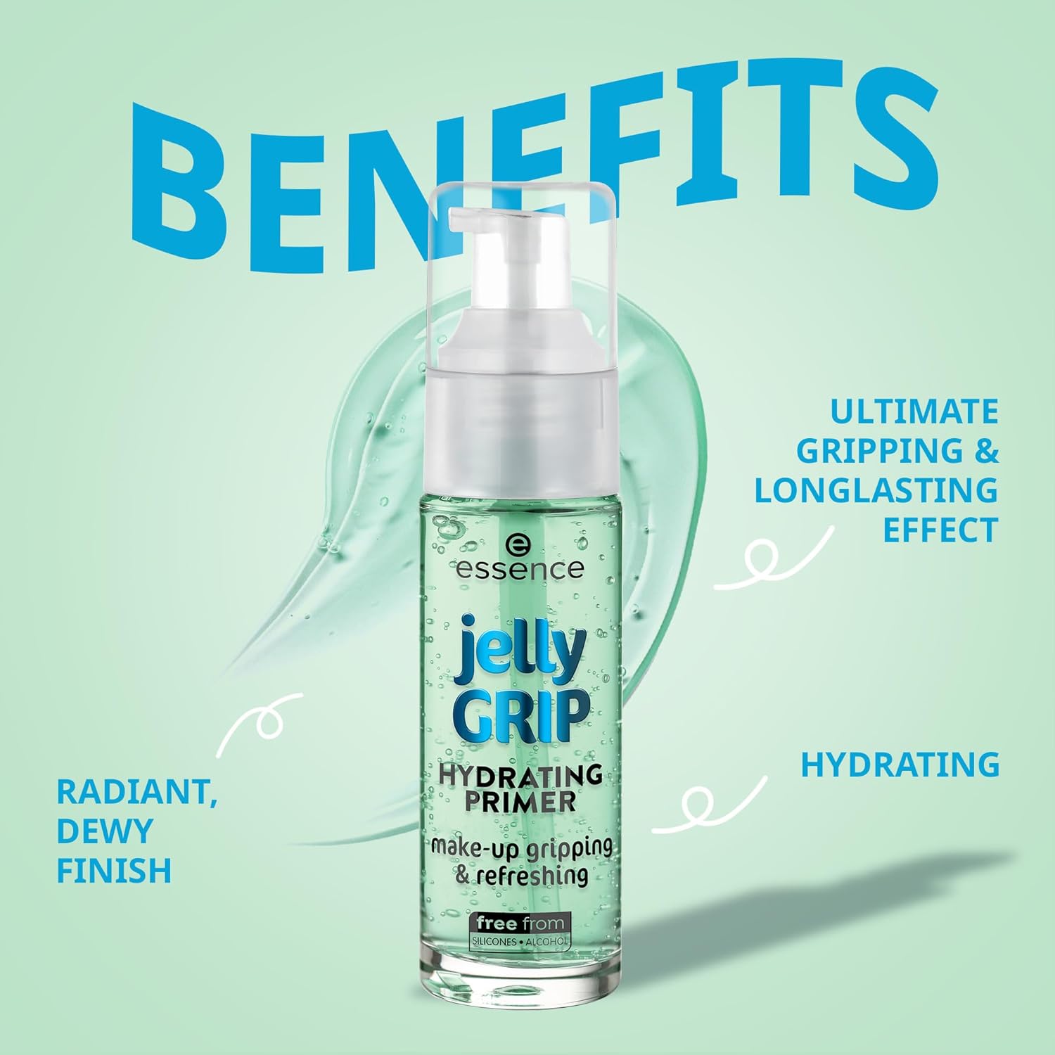 essence | Jelly Grip Hydrating Primer | Hydrates Skin & Grips Makeup for Long Lasting Performance | Vegan & Cruelty Free - Image 2