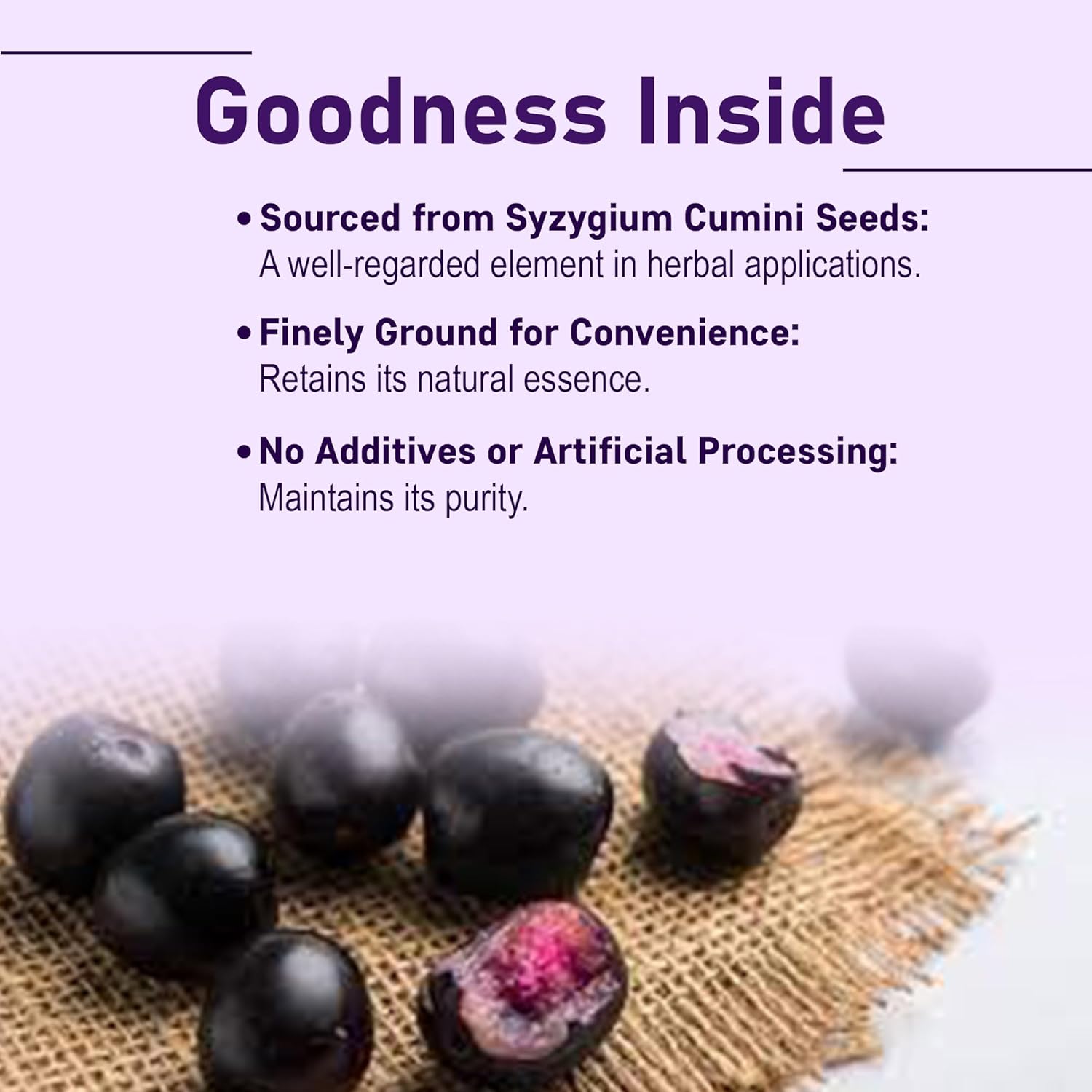 Jamun Seed Powder(Eugenia Jambolana) by mi Nature| 227 g (8 oz)(0.5 lb) | Herbal Supplement | Improves Digestion - Image 2