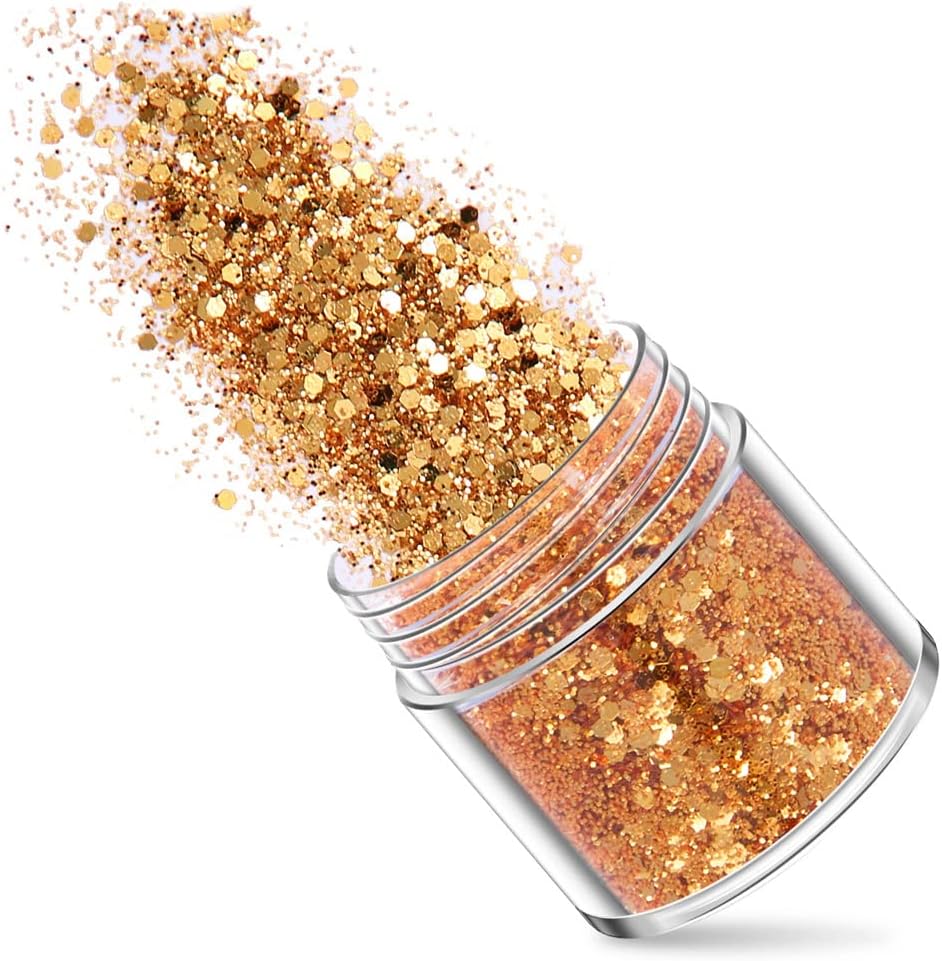 Holographic Nail Art Glitters Gold Silver Nail Sequins 3D Laser Acrylic Nails Powder Dust Flakes Nail Art Supplies for Nails Art Decoration Nail Sparkle Manicure Accessories Glitters Crafts 5 Boxes - Image 6
