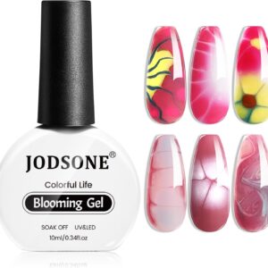 JODSONE 10ML Blooming Gel Nail Polish Clear Marble Nail Nail Art Accessories for Spreading Effects, Floral Print, Watercolor Design for Women