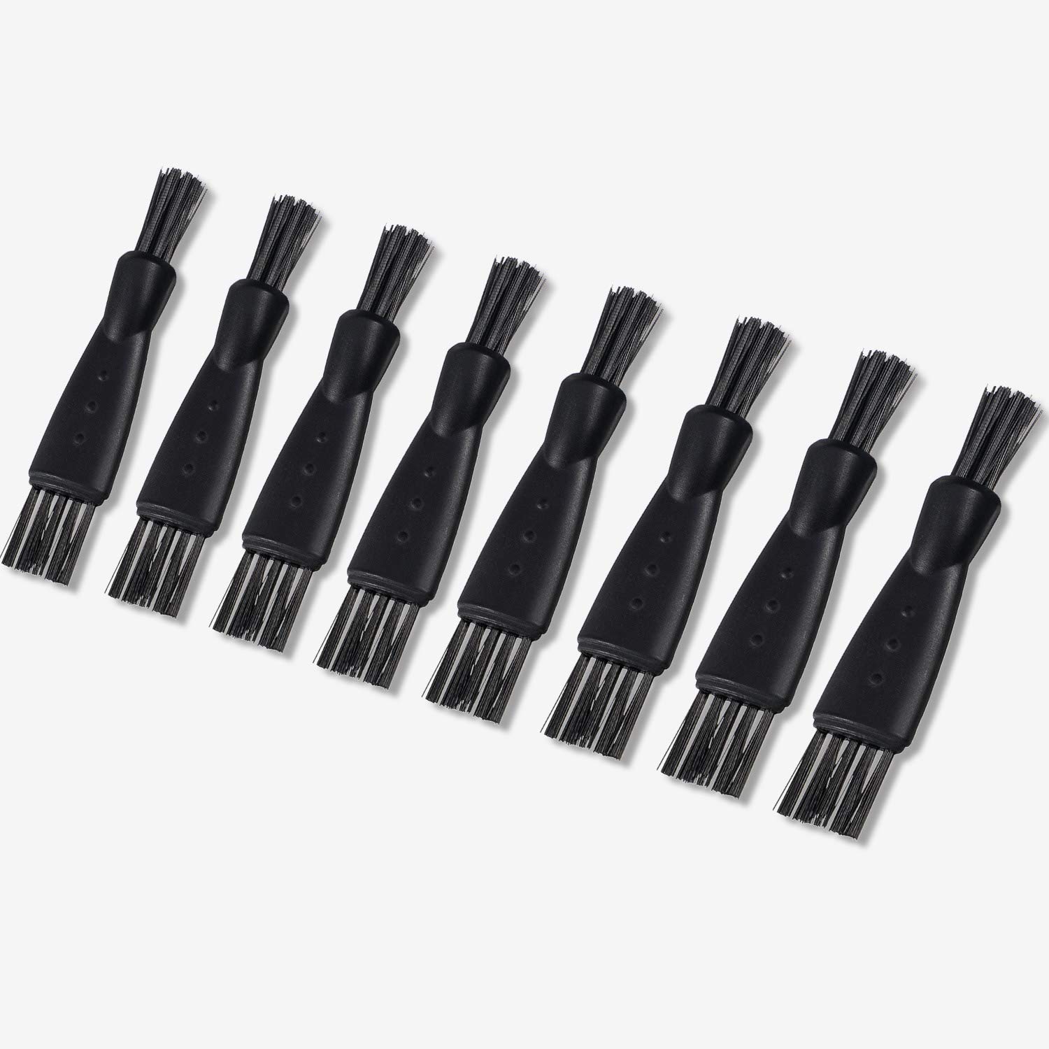 Patelai Black Double Sided Razor Trimmer Shaver Cleaning Brush Set, 8 Pieces - Image 3
