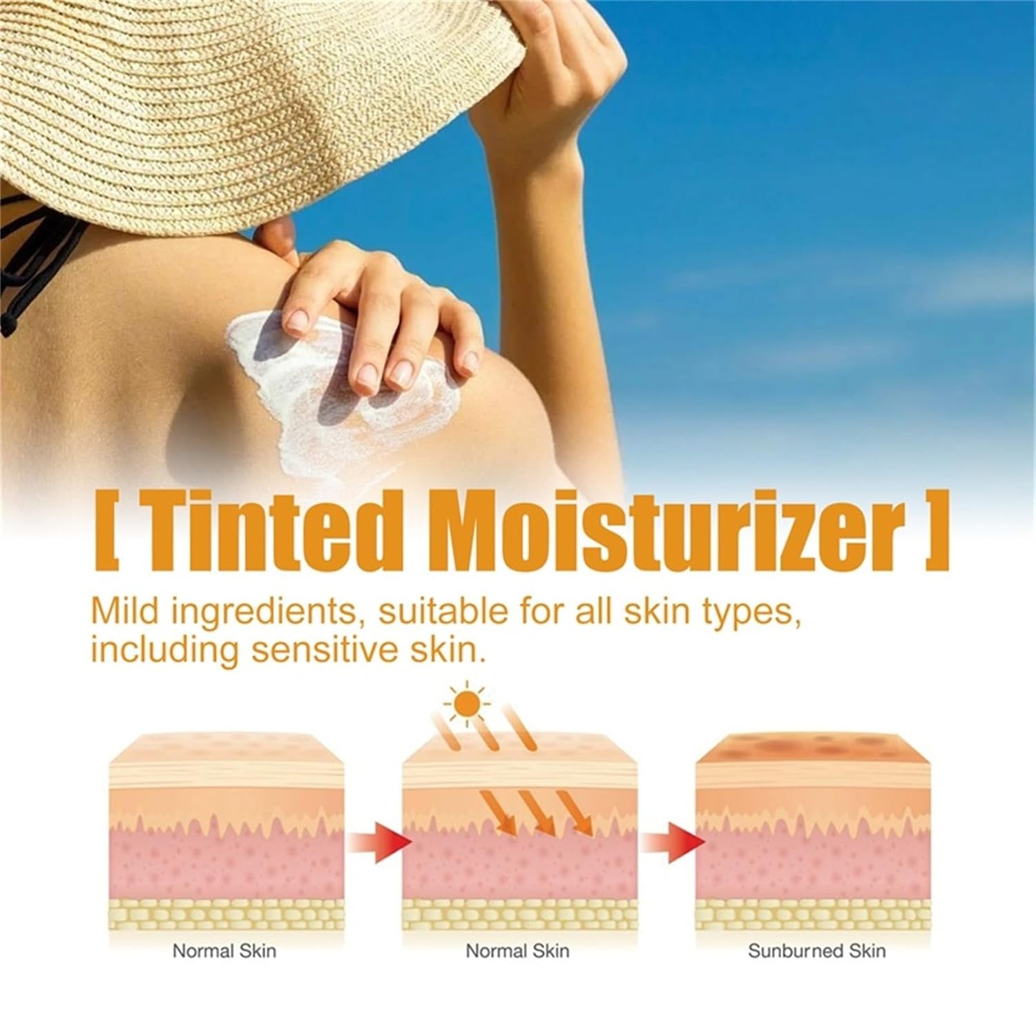 Tinted Sunscreen For Face SPF 50, Universal Protector Solar 50 Moisturizer, Hydrating Sun Essence Face Sunscreen, UV Defense, Travel Size, 1.7 Fl.OZ - Image 7