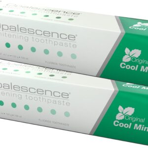 Opalescence Teeth Whitening Toothpaste (Pack of 2) - Cool Mint Original Formula - Oral Care, Gluten-Free - 4.7 Ounce Made by Ultradent.- TP-5166-2