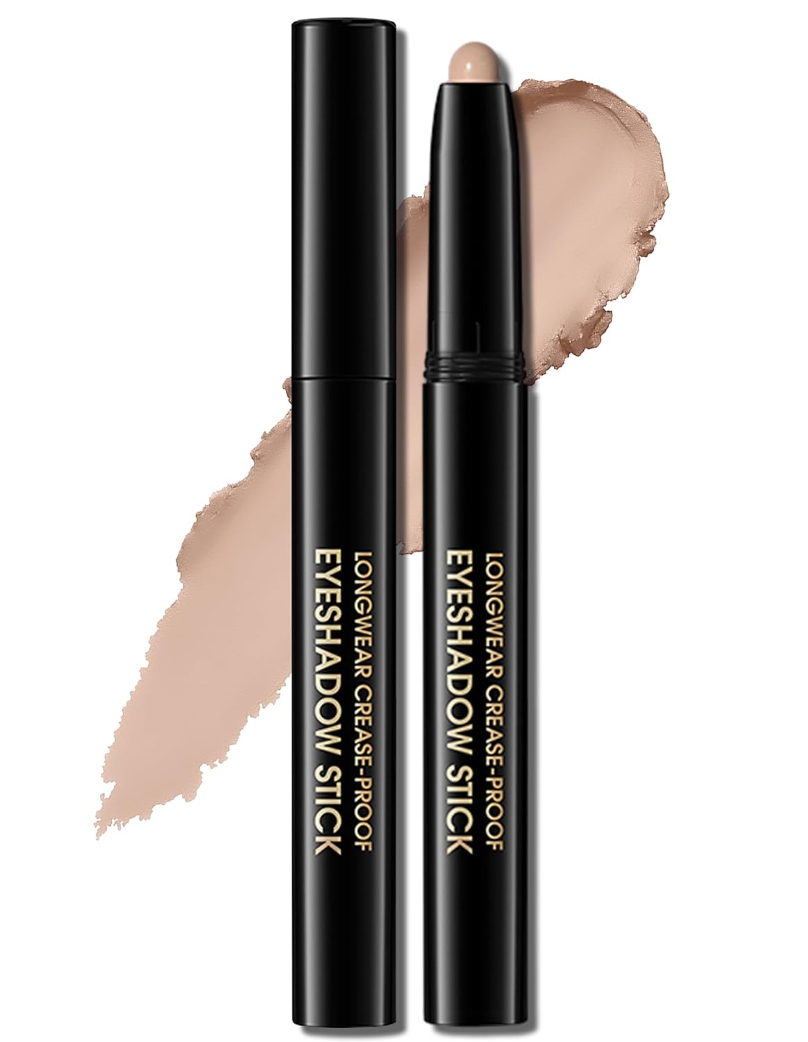 Erinde Waterproof Eyeshadow Stick, Cream Eye Shadow Stick, Long-Lasting, Crease-Proof, Cream to Powder Buildable & Blendable Eye Shadow Pencils Crayon, Vegan & Cruelty-Free, 03 Desert