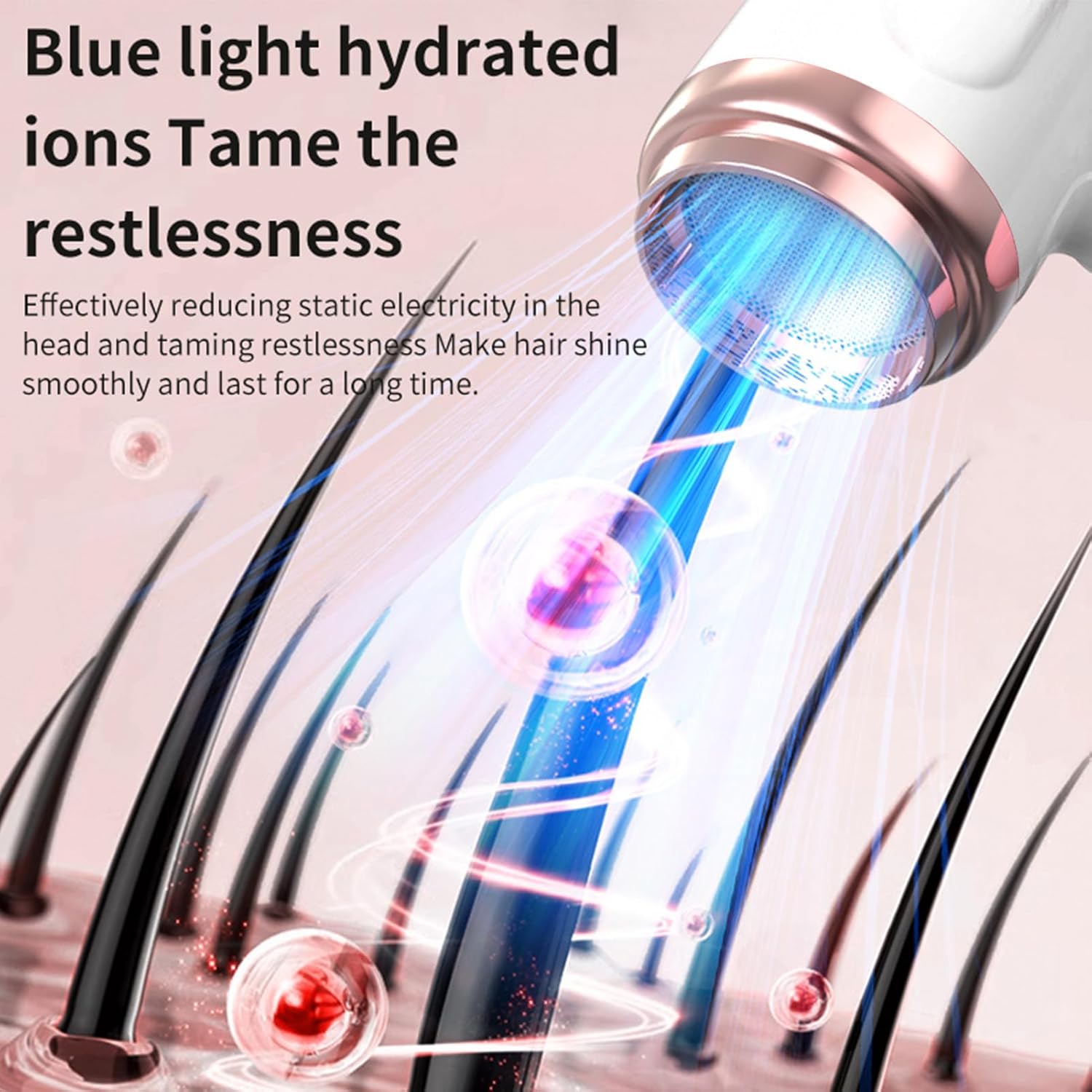 Cordless Hair Dryer,15000mAh Rechargeable Hair Dryer,3 Adjustable Cold Hot Wind,200W Battery Operated Hair Dryer for Travel Camping - Image 3