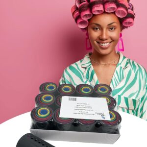 Hair Curler Roller Set/Set of 96 Stackable Rollers / 8 Size Rollers From Extra Small to Extra Large / 12 Rollers per Size - Hairdressing Curlers for Women - Curling Styling Tool