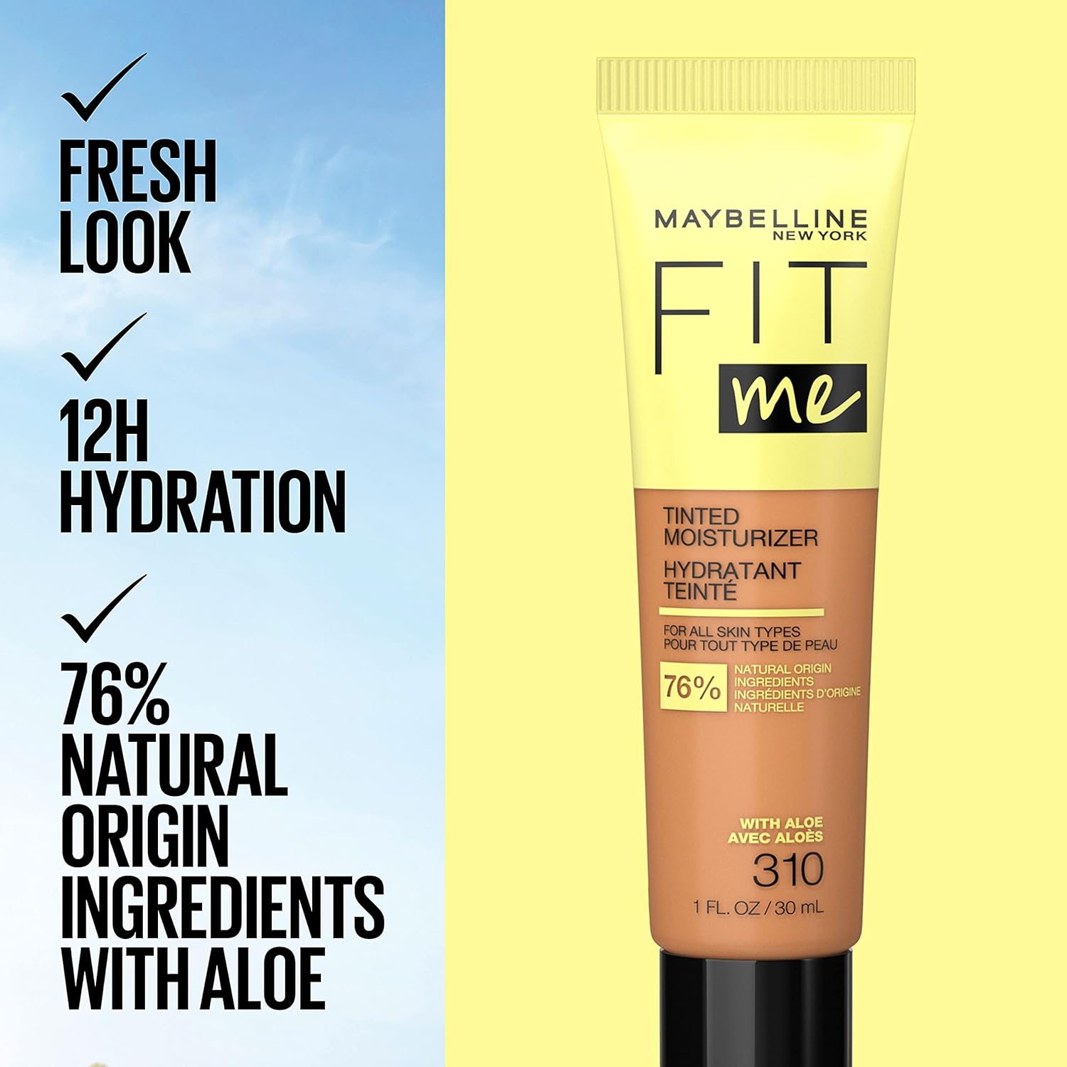 Maybelline Fit Me Tinted Moisturizer, Natural Coverage, Face Makeup, 368, 1 Count - Image 6
