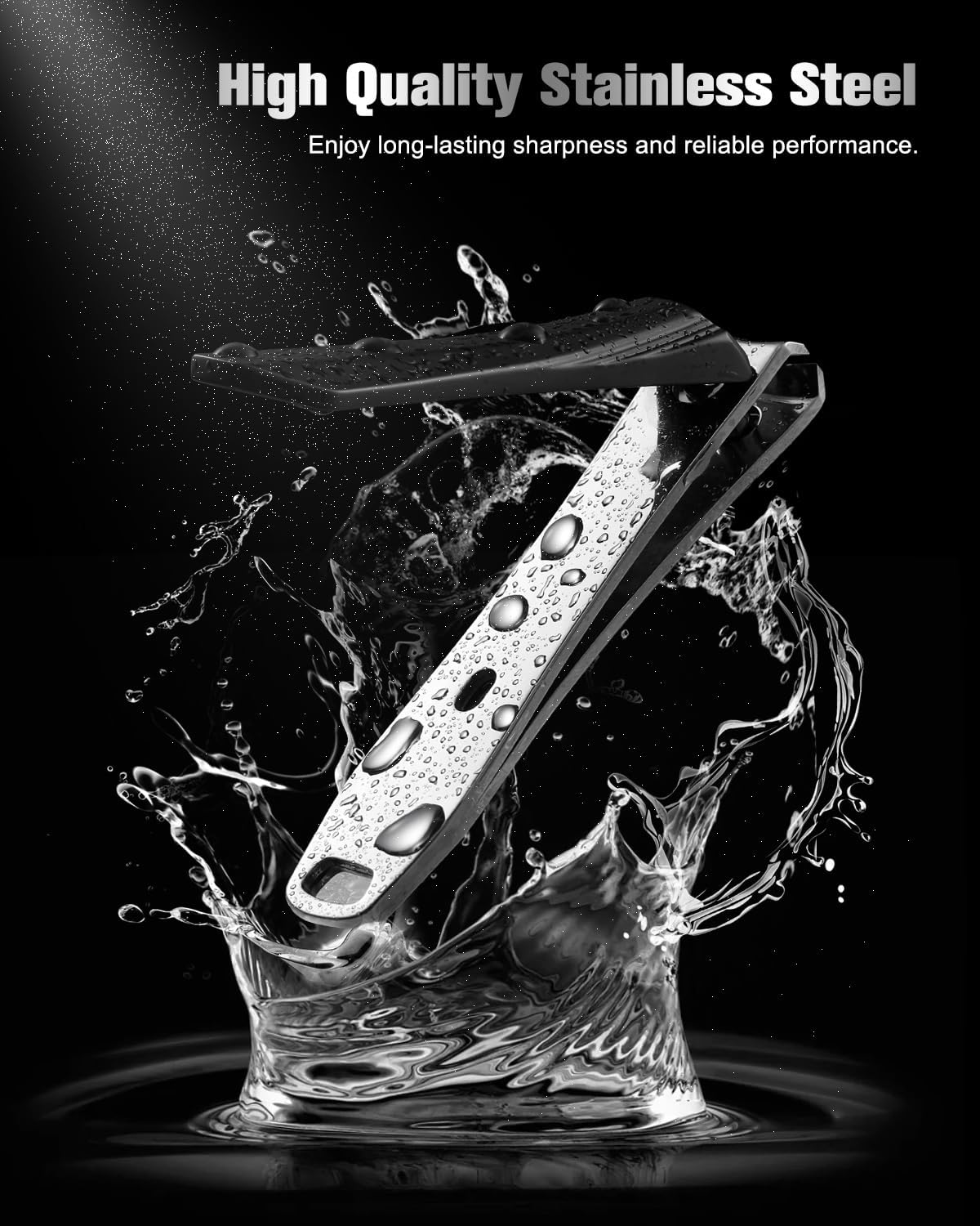 FERYES 2 Pack Nail Clippers - Sharp Nail Trimmers for Men Women Adult, Stainless Steel Fingernail & Toenail Clippers for Thick Nails - Image 5