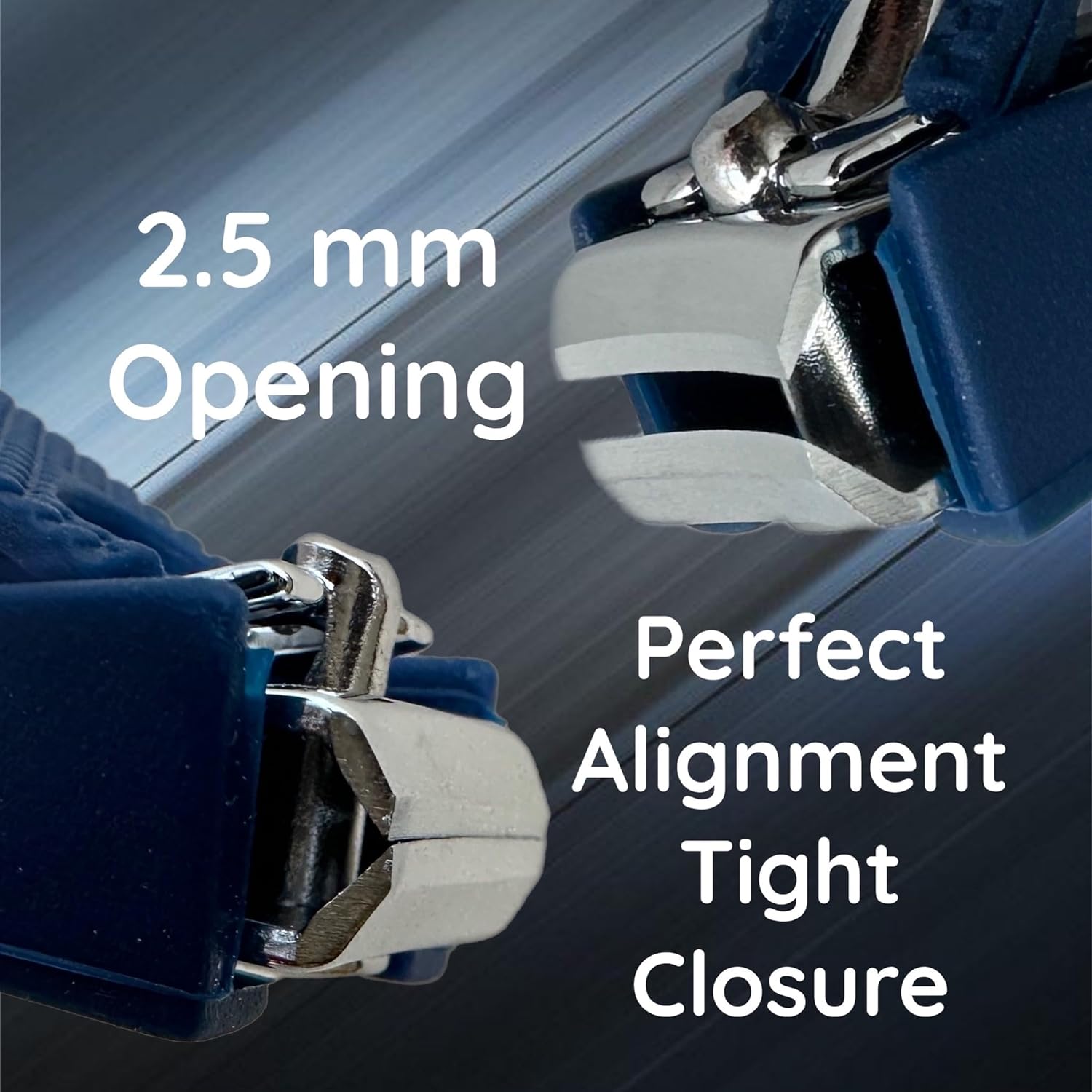 Large Navy Comfort Hold Nail Clippers with Non-Slip Grip and Built-in Catcher for Easy Use - Image 4